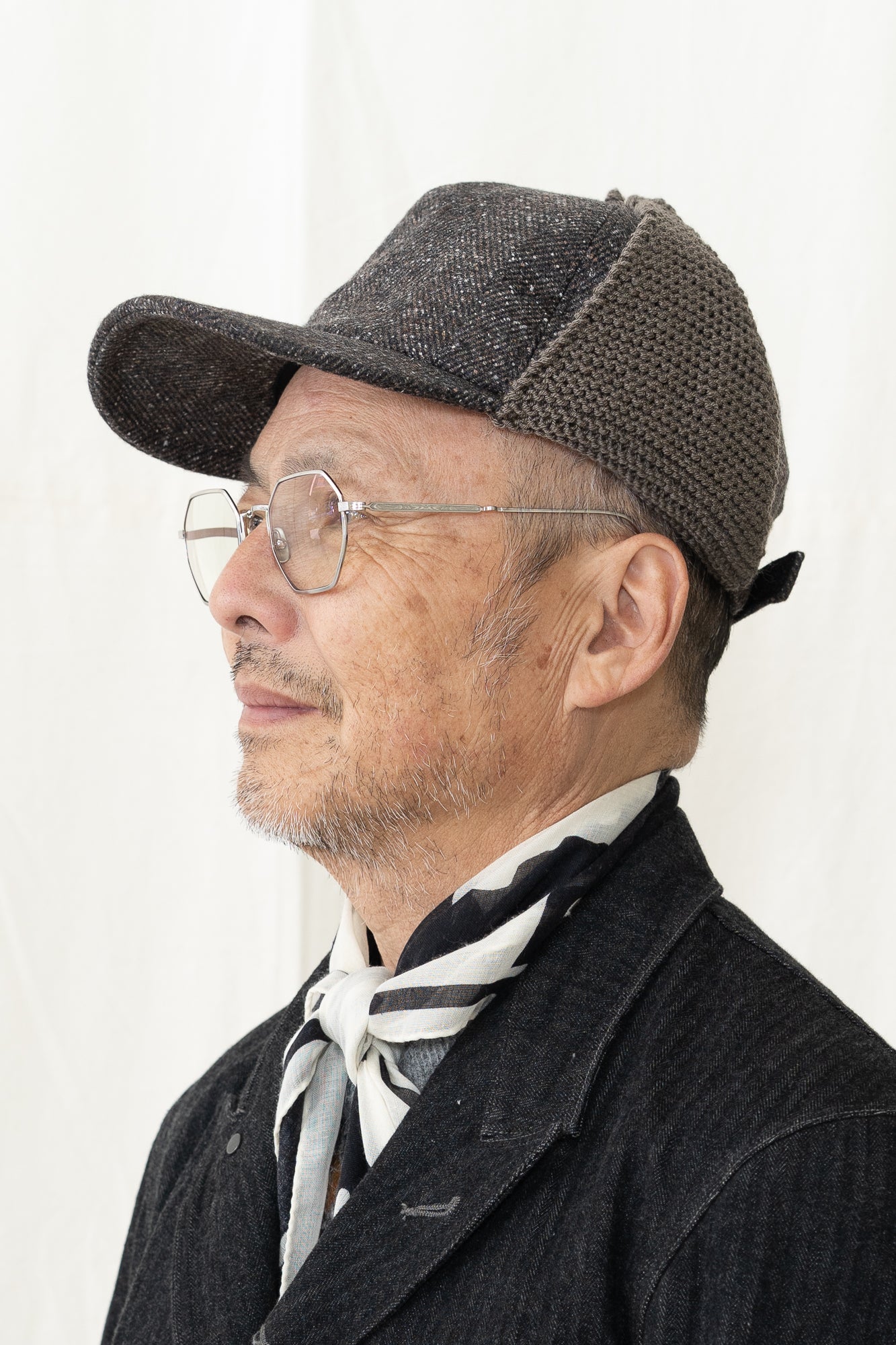 SUPERDUPER Simonon Cap in Tweed Rust