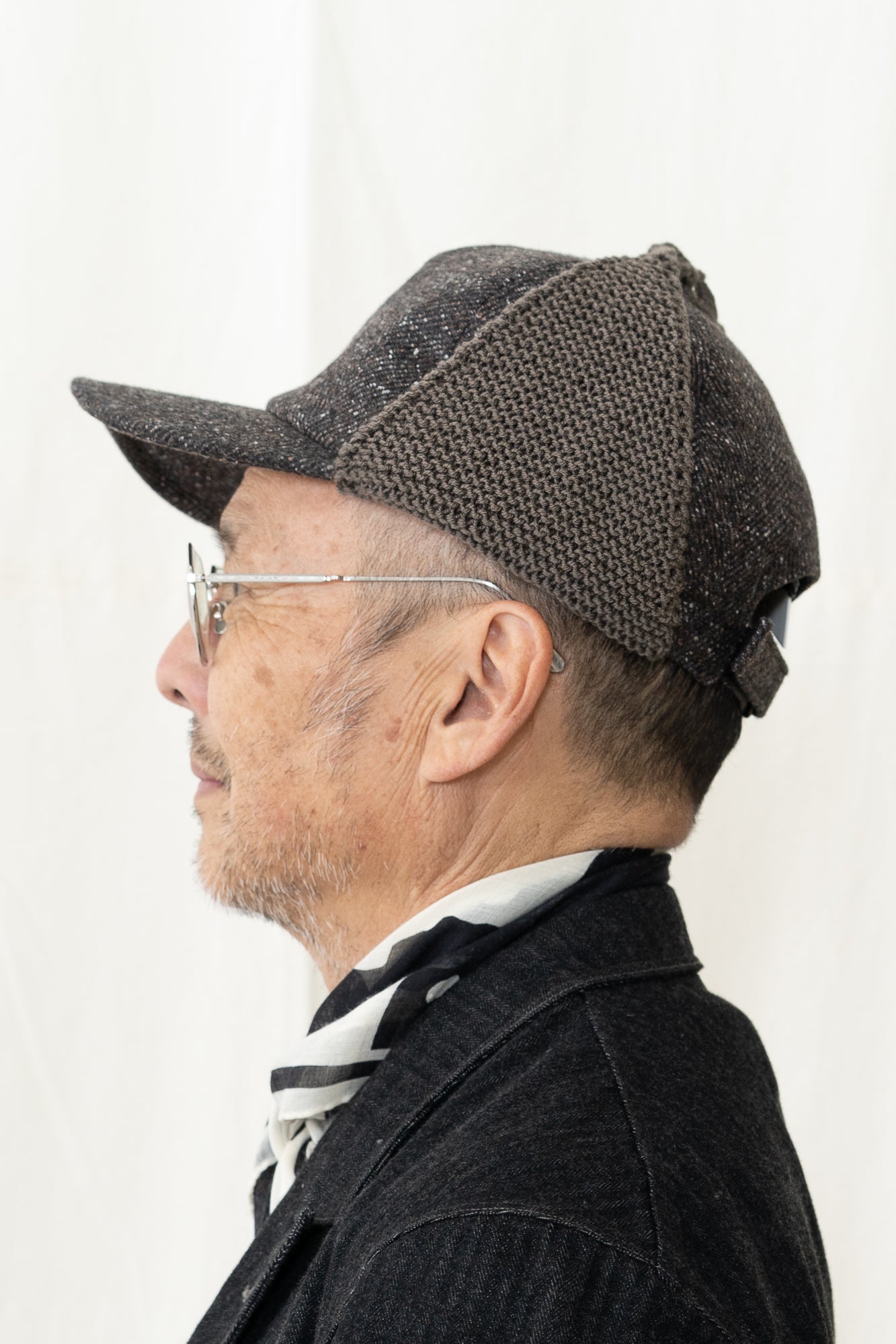 SUPERDUPER Simonon Cap in Tweed Rust