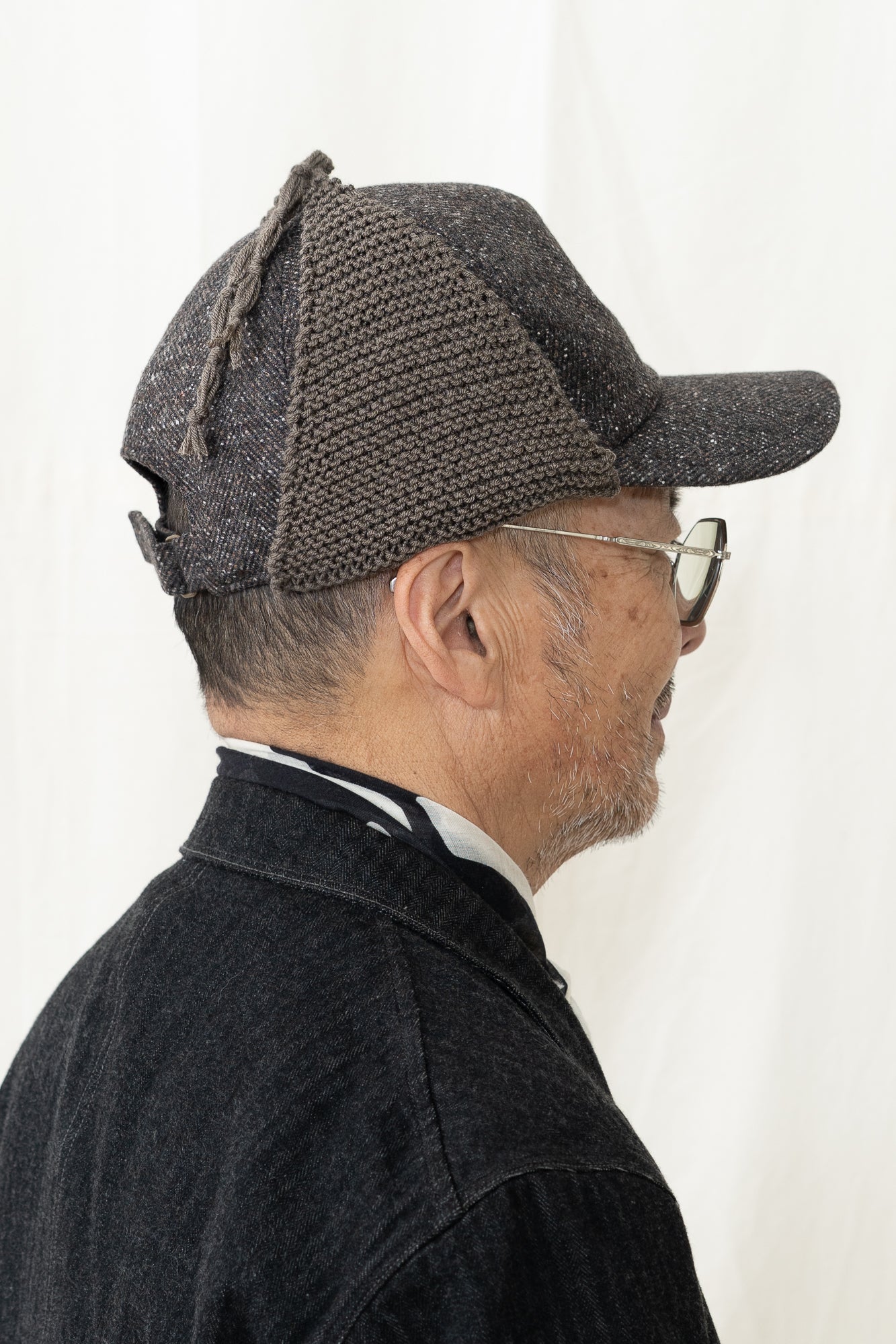 SUPERDUPER Simonon Cap in Tweed Rust