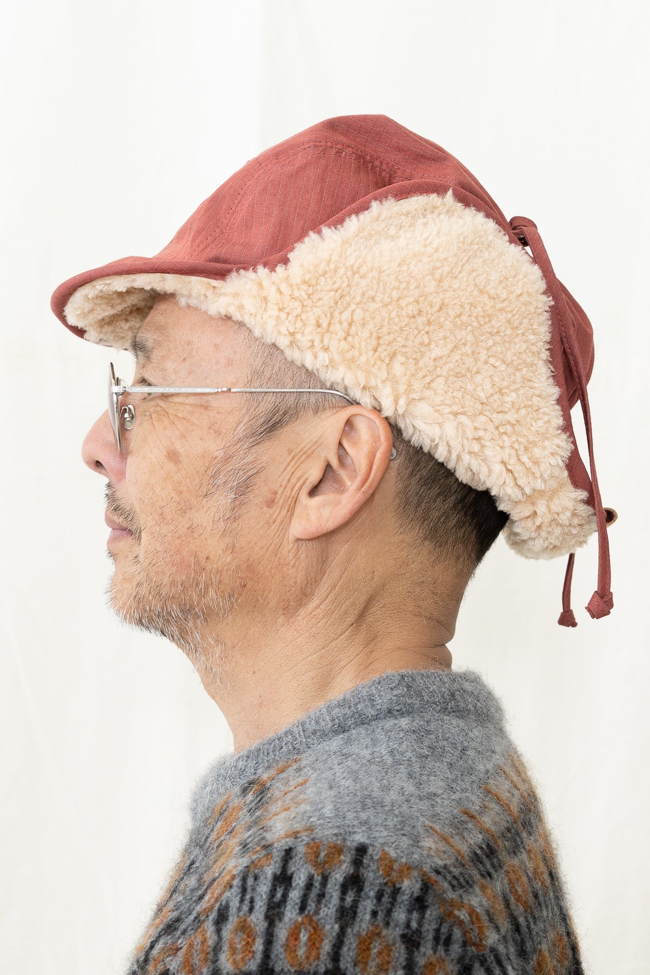 Kappy Reversible Trooper Hat in Red