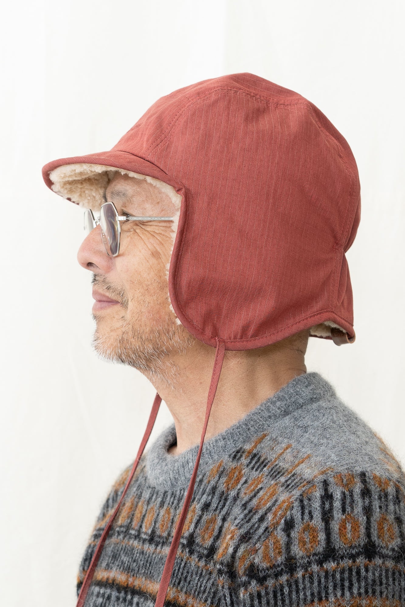 Kappy Reversible Trooper Hat in Red