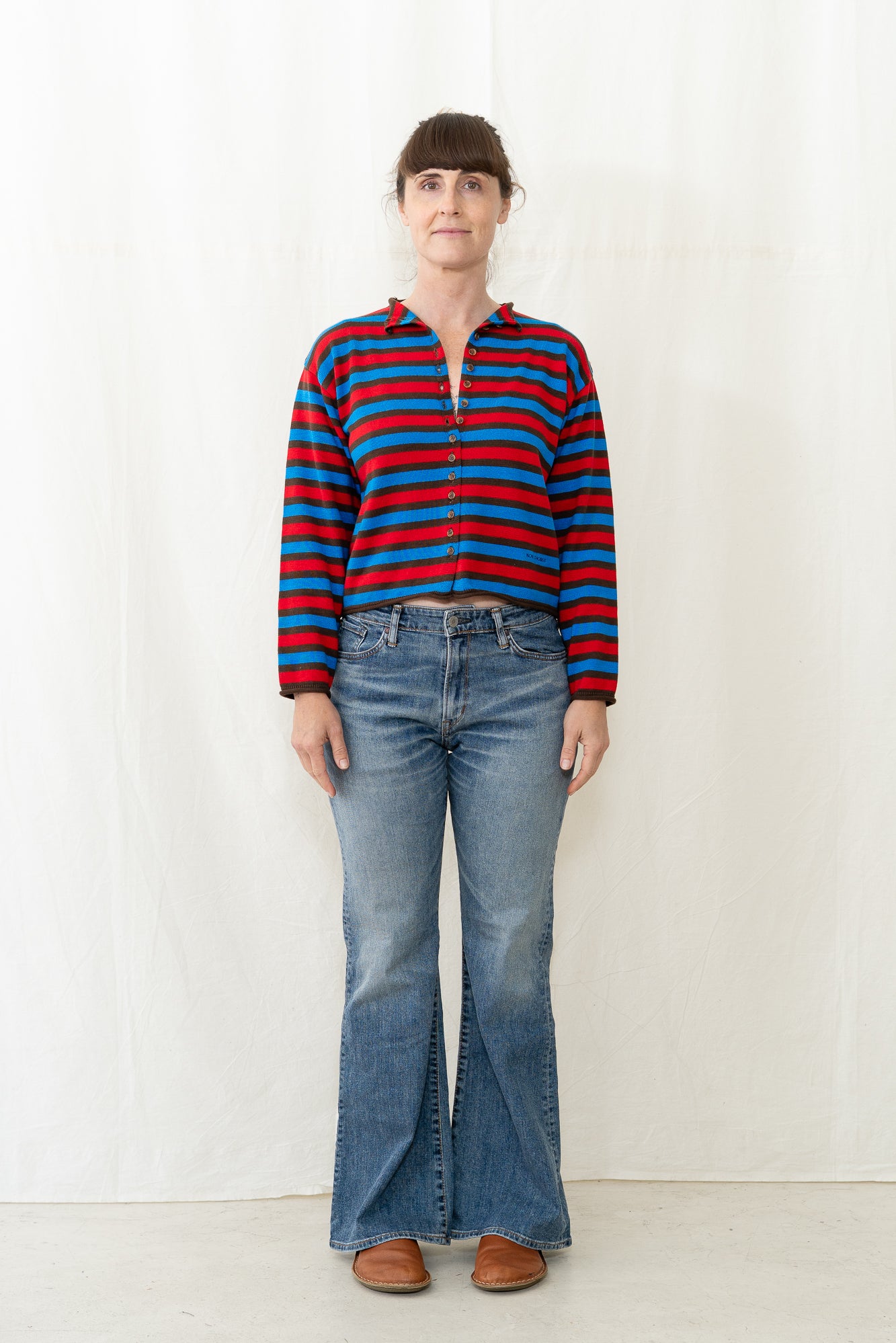 Bobo Choses Striped Cotton Cardigan