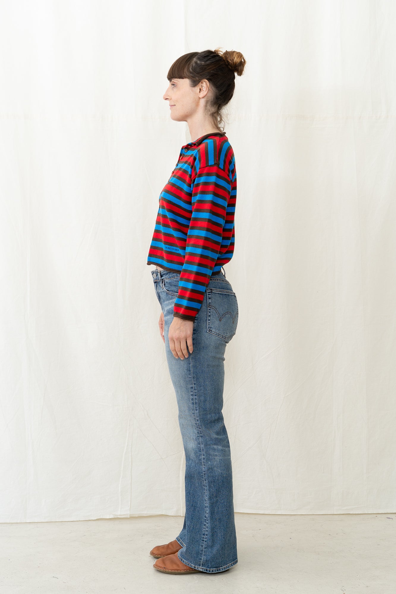 Bobo Choses Striped Cotton Cardigan