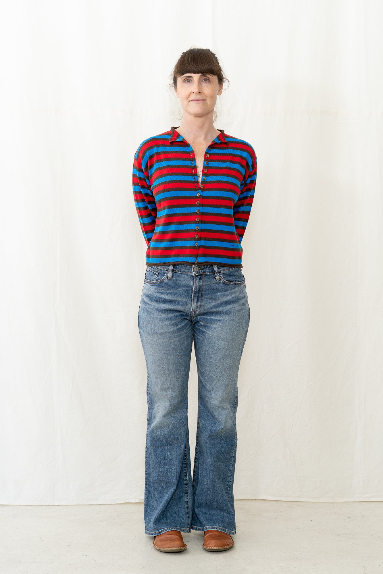 Bobo Choses Striped Cotton Cardigan