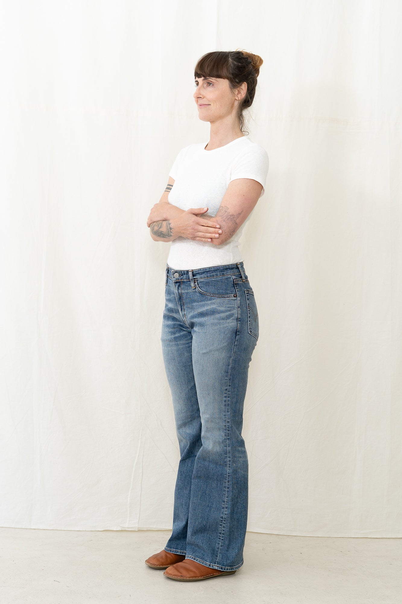 EDWIN Aomori Flare Denim Medium Blue