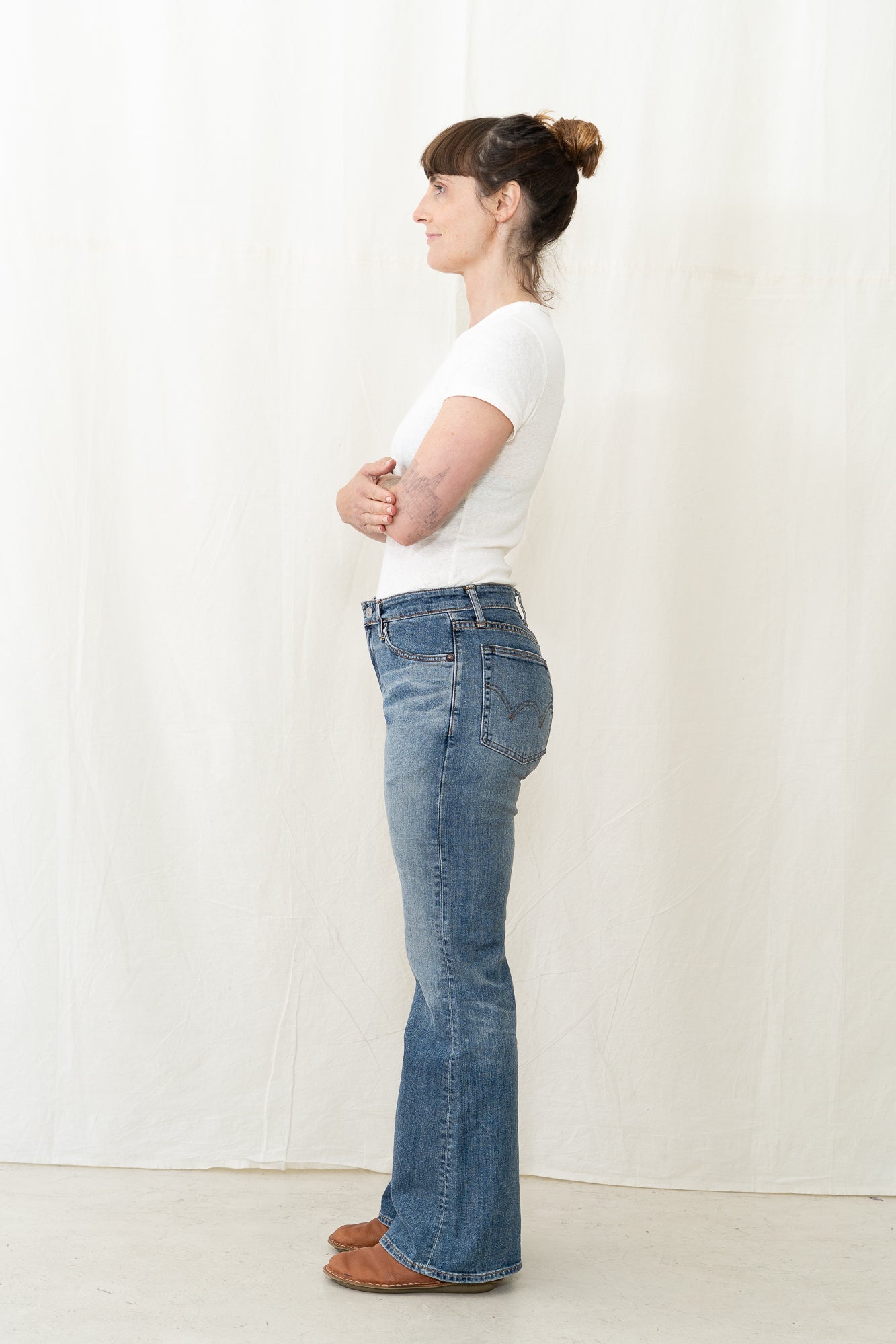 EDWIN Aomori Flare Denim Medium Blue