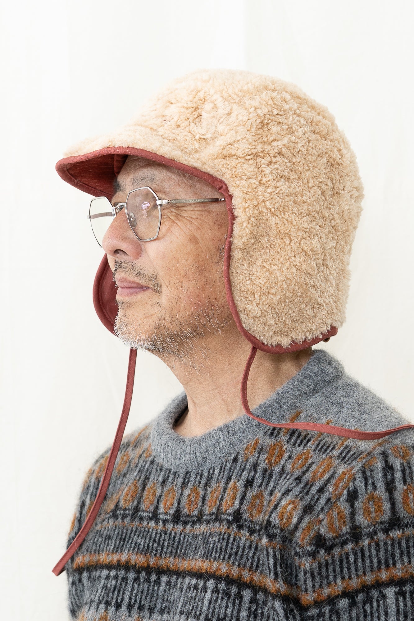 Kappy Reversible Trooper Hat in Red