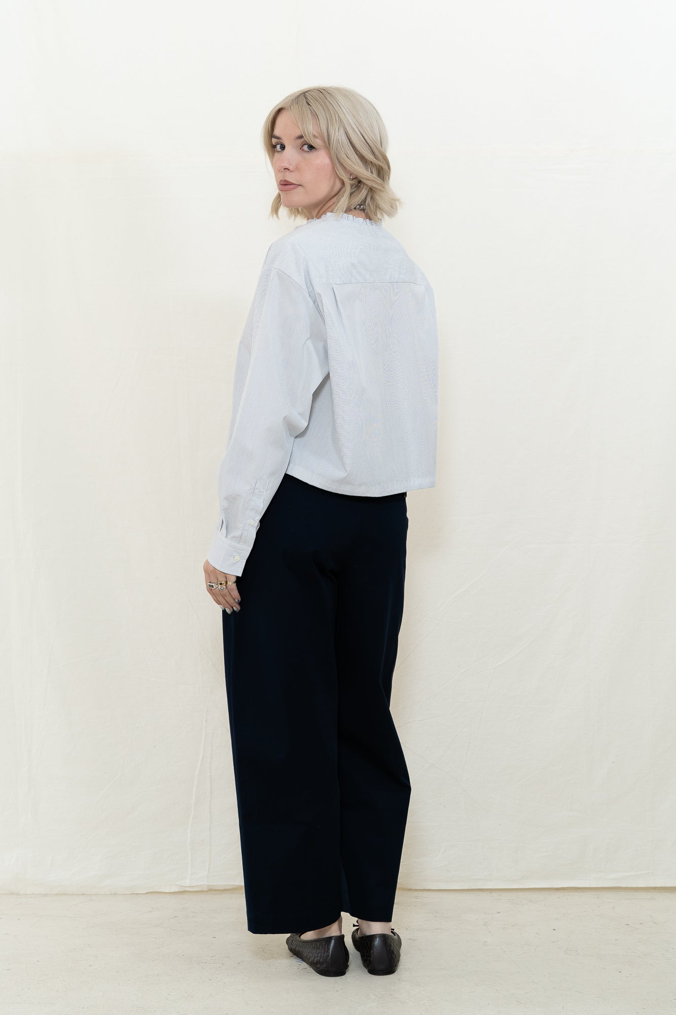 NICHOLSON & NICHOLSON Pearl Stripe Top