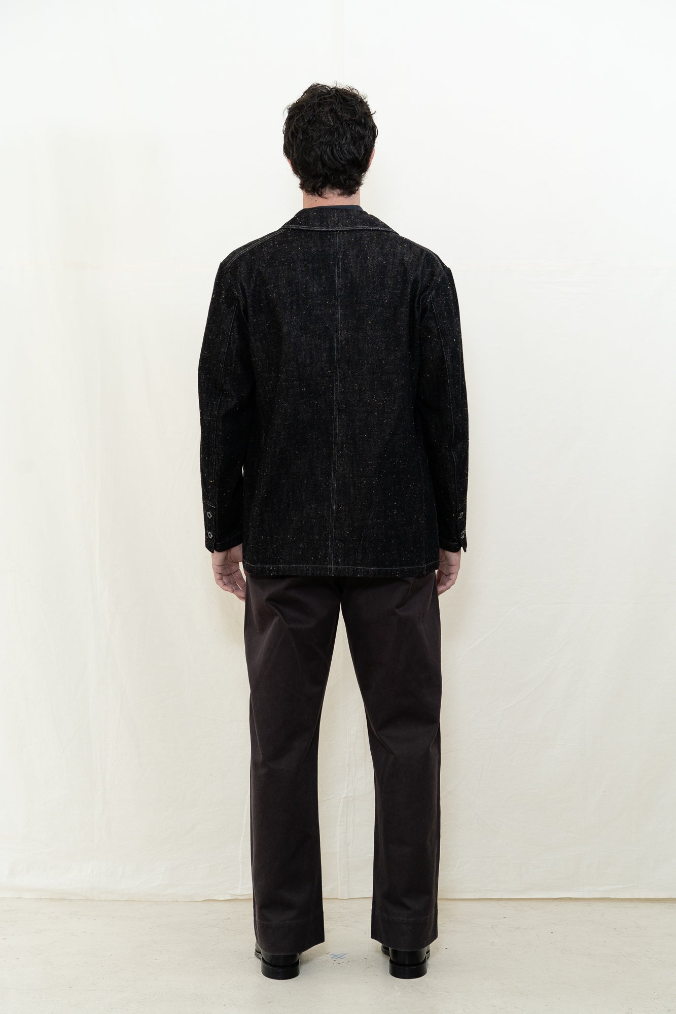 MotivMfg Castel Donegal Denim Jacket in Brown