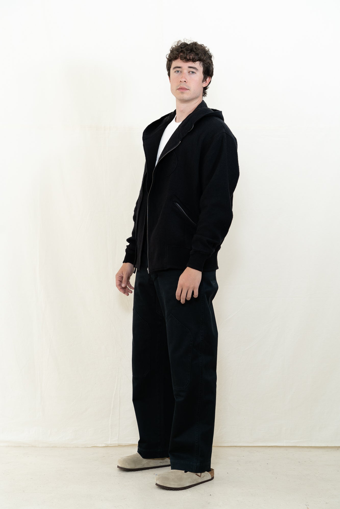 MotivMfg Shiff Hooded Jacket in Black