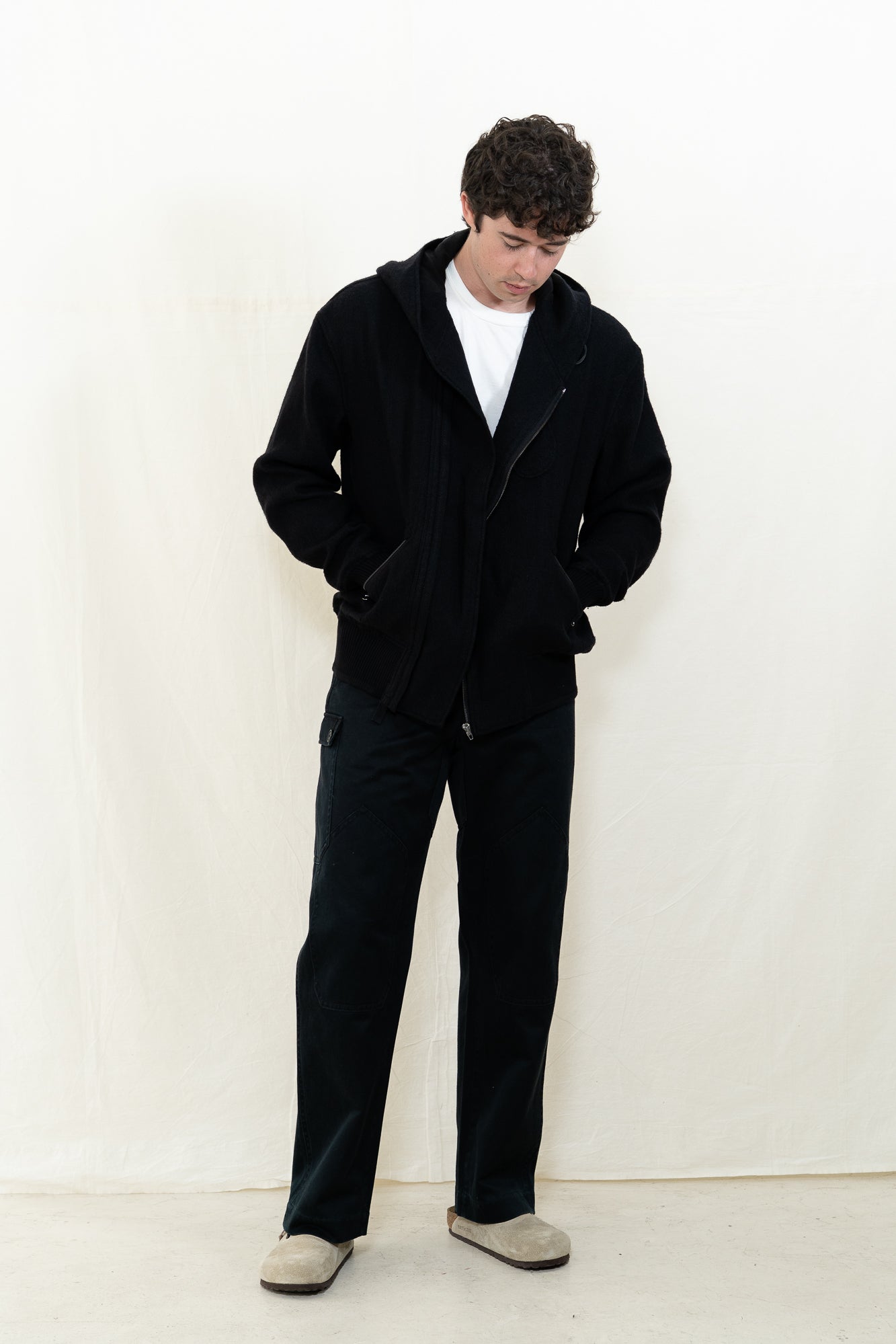 MotivMfg Shiff Hooded Jacket in Black