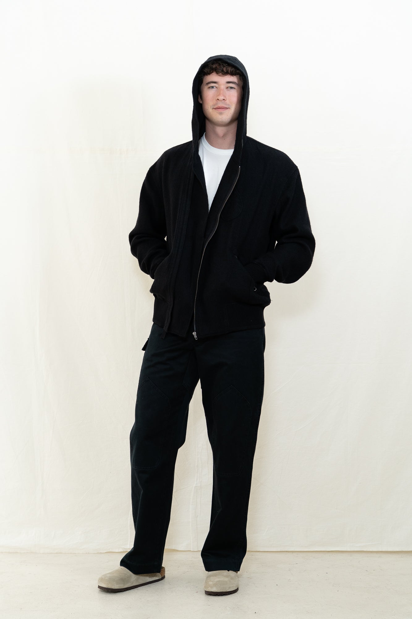 MotivMfg Shiff Hooded Jacket in Black