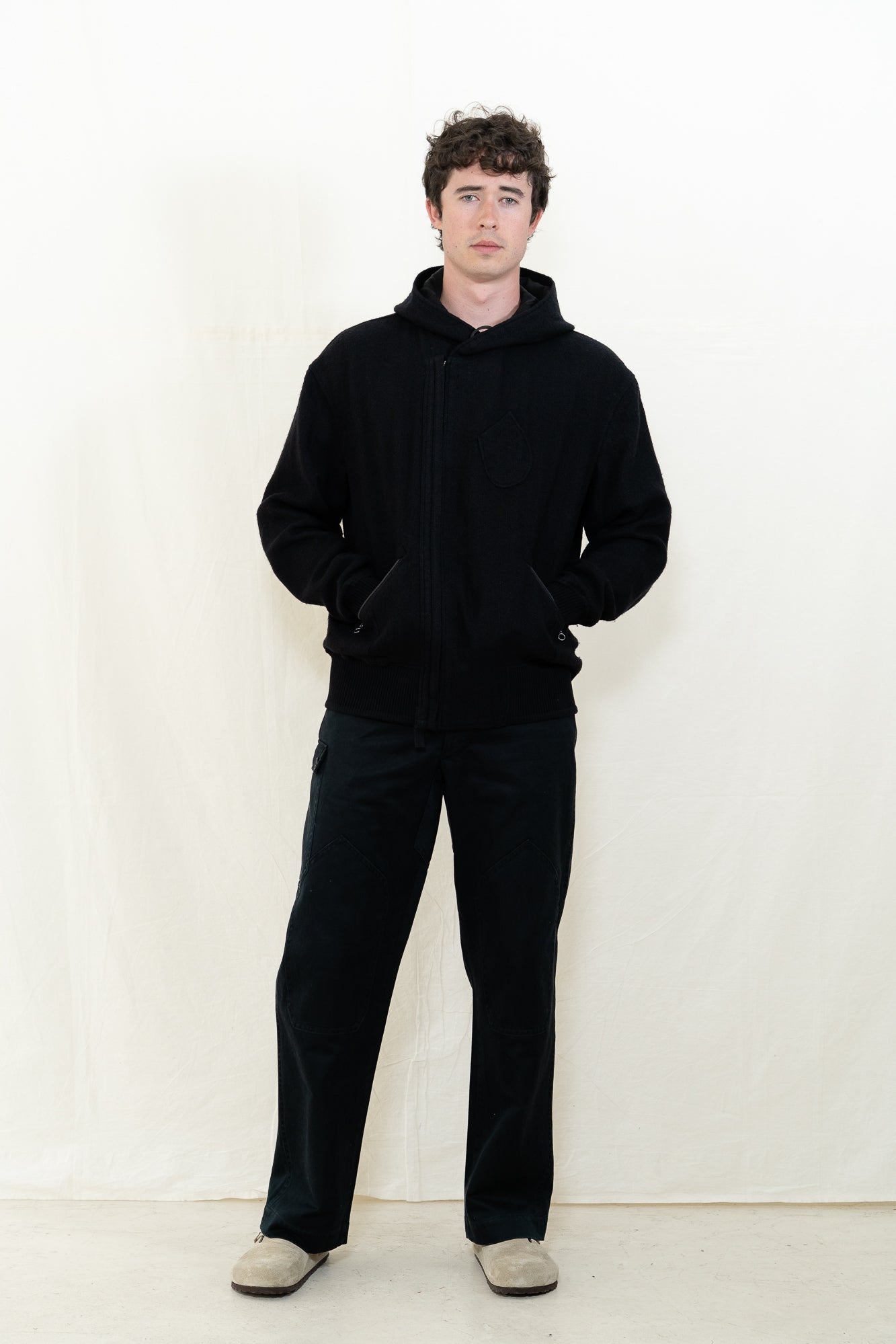 MotivMfg Shiff Hooded Jacket in Black