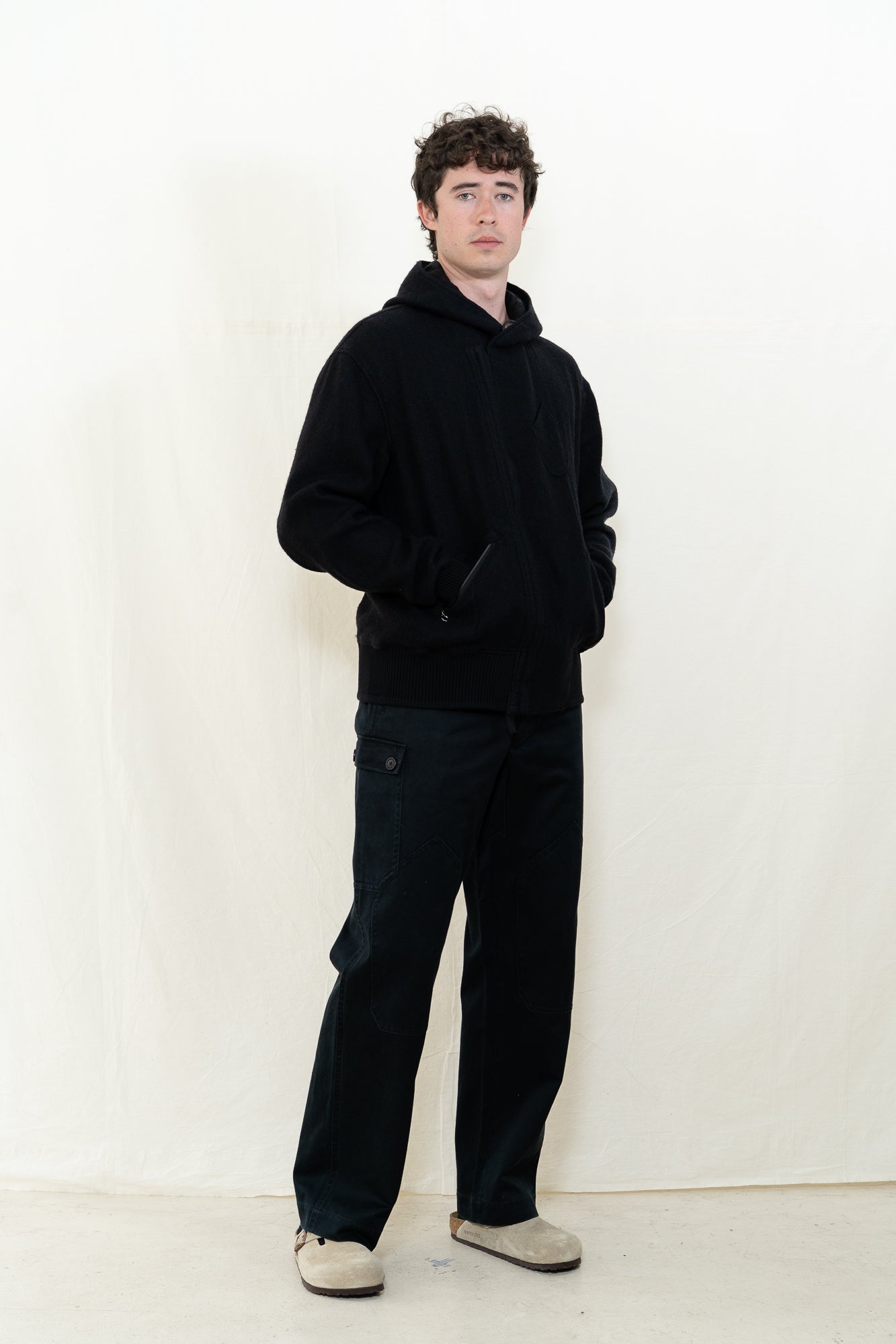 MotivMfg Shiff Hooded Jacket in Black