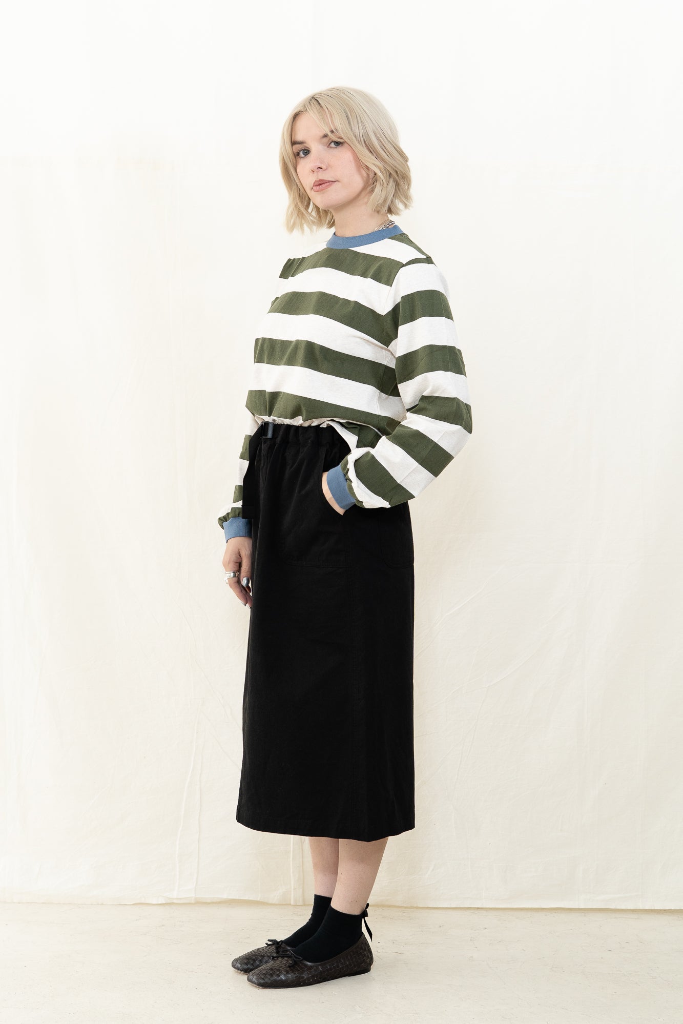 Beaumont Organic Sierra Sue in Olive/Ecru