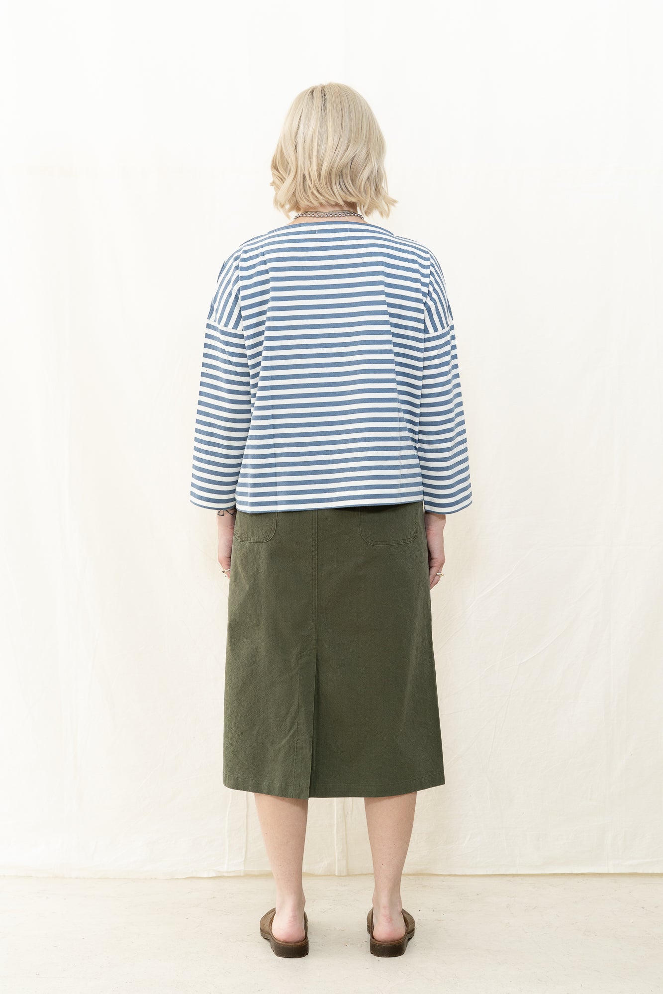 Beaumont Organic Leia-Sue in Pewter and Off White
