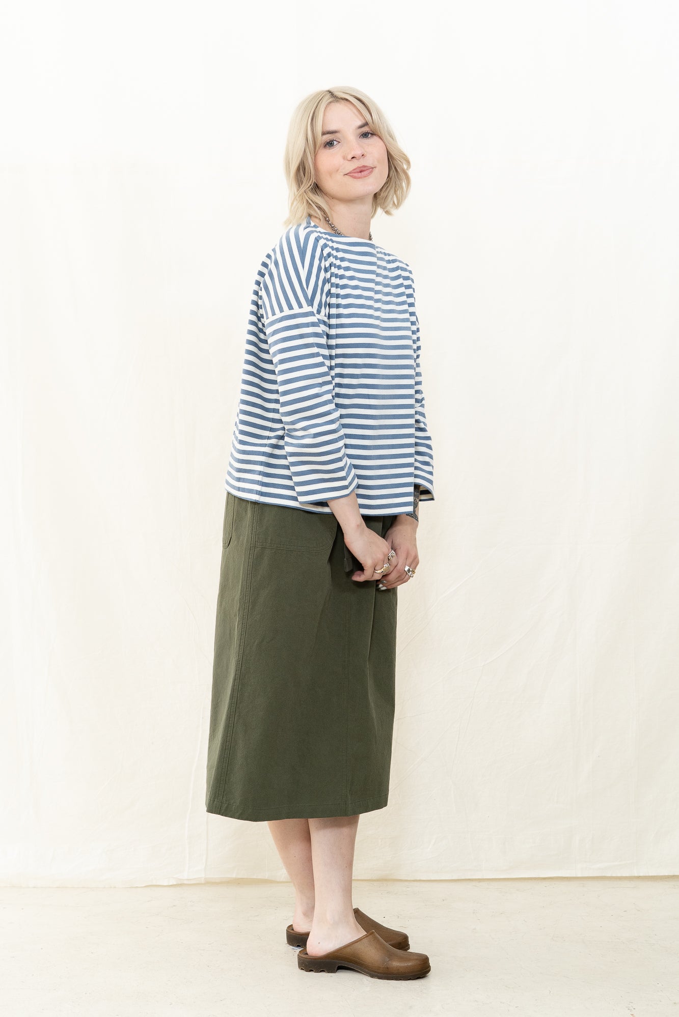 Beaumont Organic Leia-Sue in Pewter and Off White