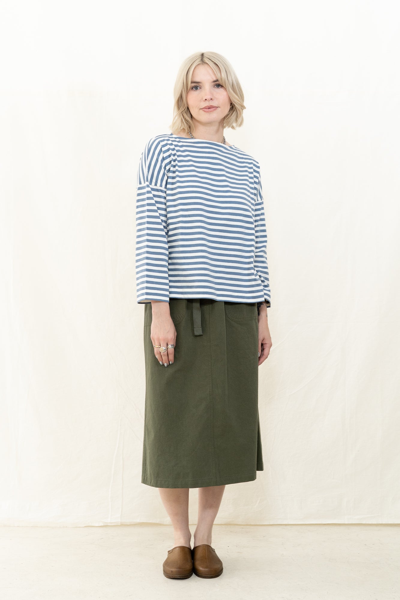 Beaumont Organic Leia-Sue in Pewter and Off White