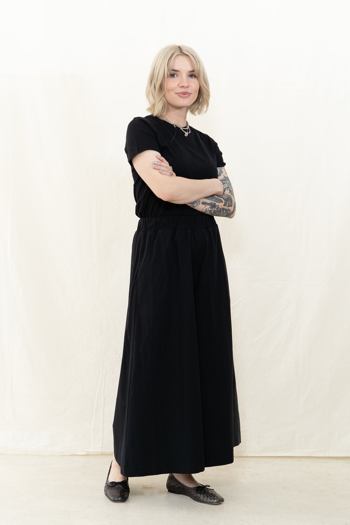 Beaumont Organic Mazu Poplin Pant in Black