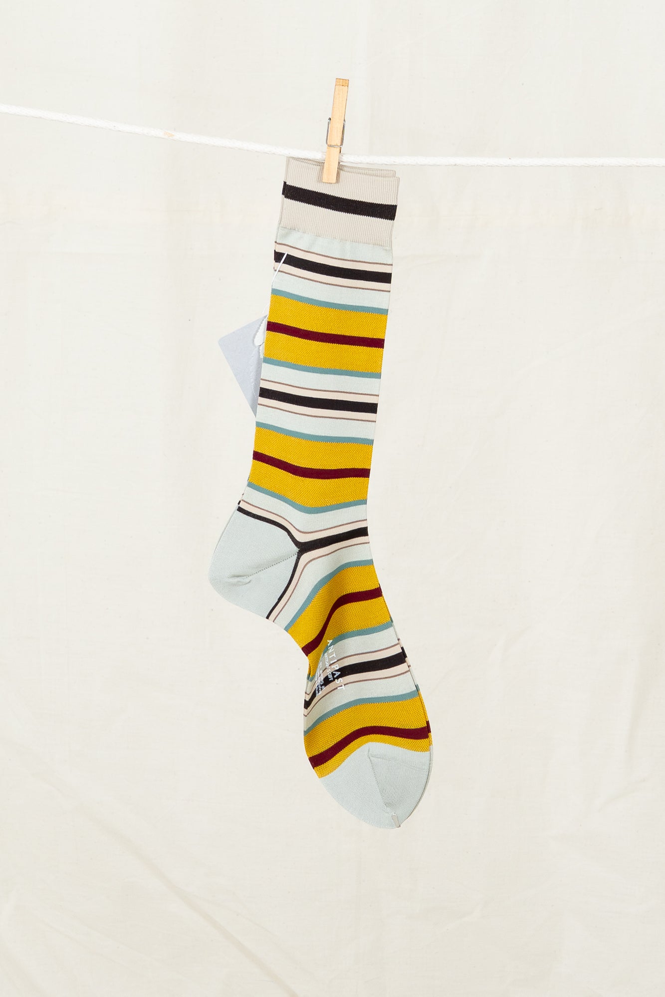 Antipast Men's Random Line Sock