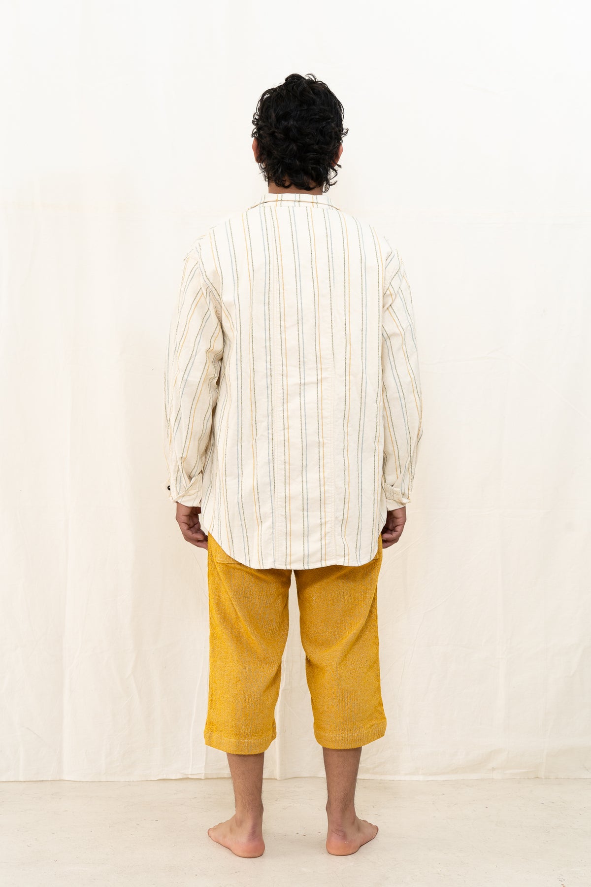 Tender Galloon Shorts in Yellow Twill