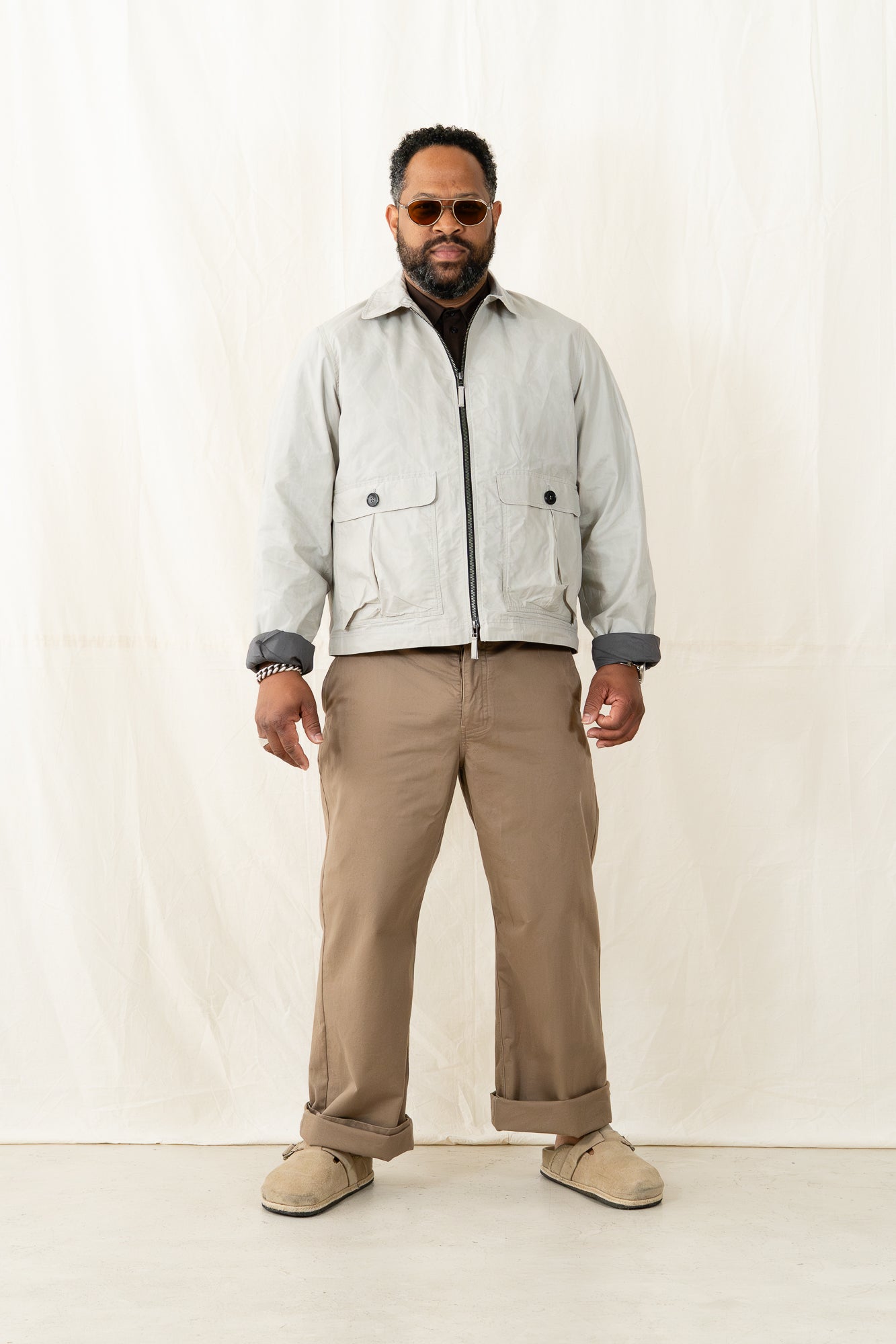 Hansen Dexter Jacket Waxed Concrete