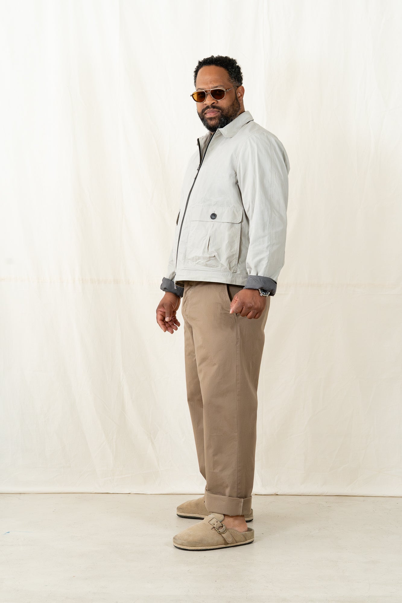 Hansen Dexter Jacket Waxed Concrete