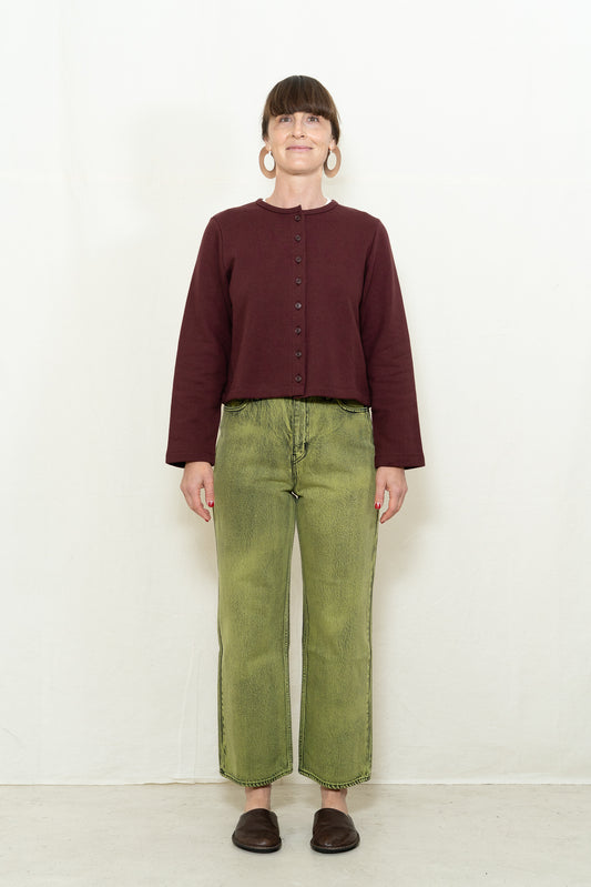 SARAHWEAR Lolita Cardigan in Bordeaux