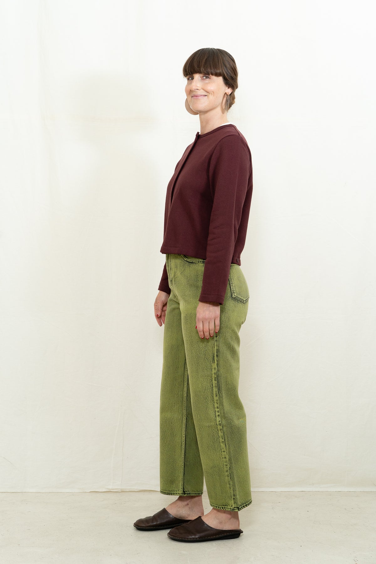 SARAHWEAR Lolita Cardigan in Bordeaux