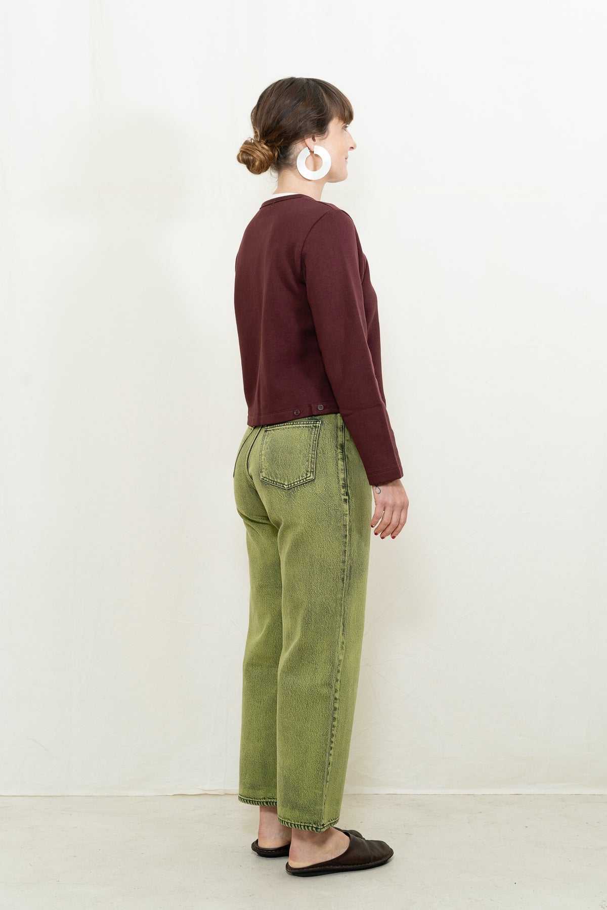SARAHWEAR Lolita Cardigan in Bordeaux