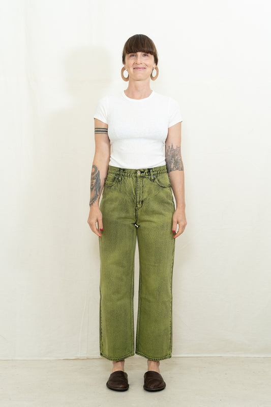 SAYAKA DAVIS Dad Fit Denim in Cactus