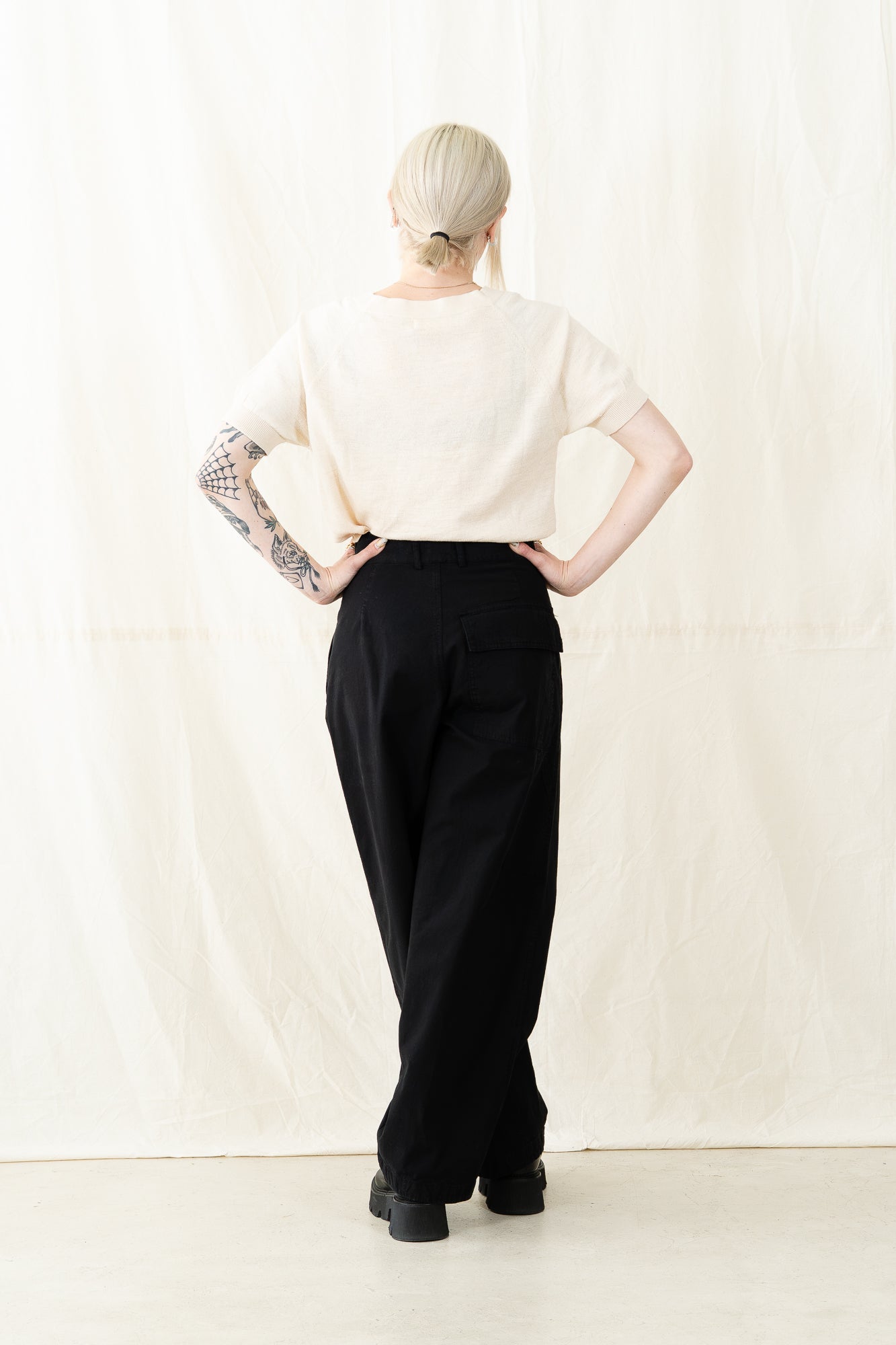 Micaela Greg Cream Raglan Tee