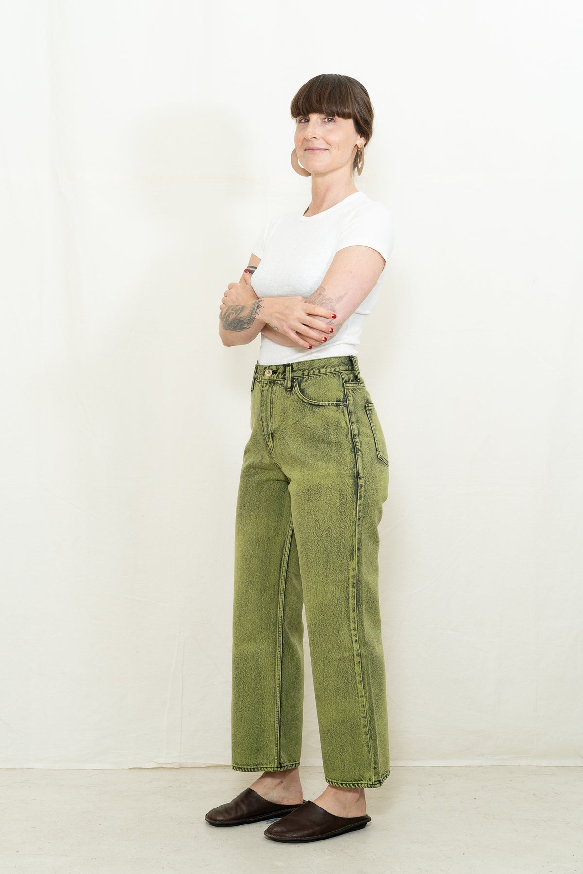 SAYAKA DAVIS Dad Fit Denim in Cactus