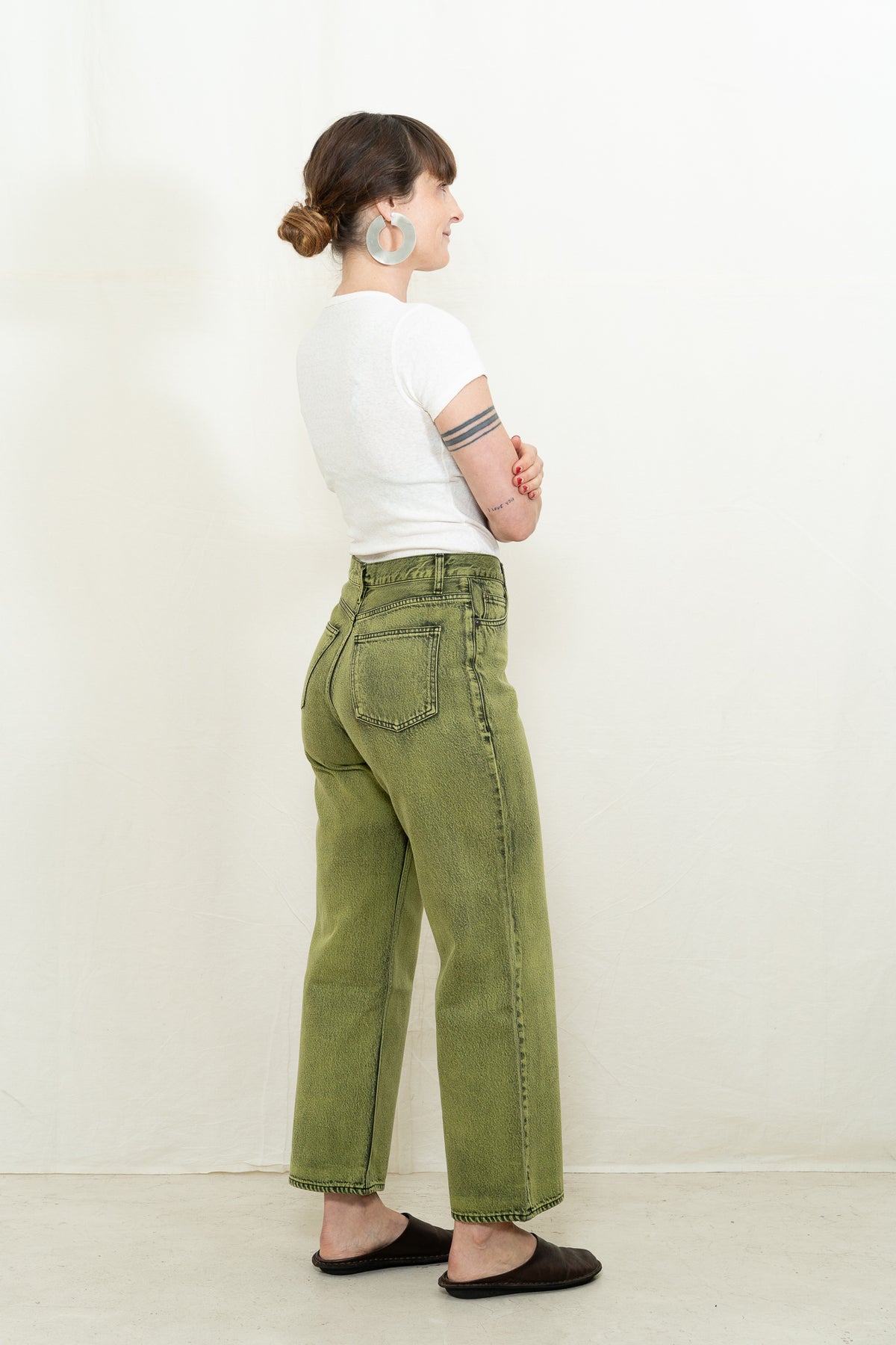 SAYAKA DAVIS Dad Fit Denim in Cactus