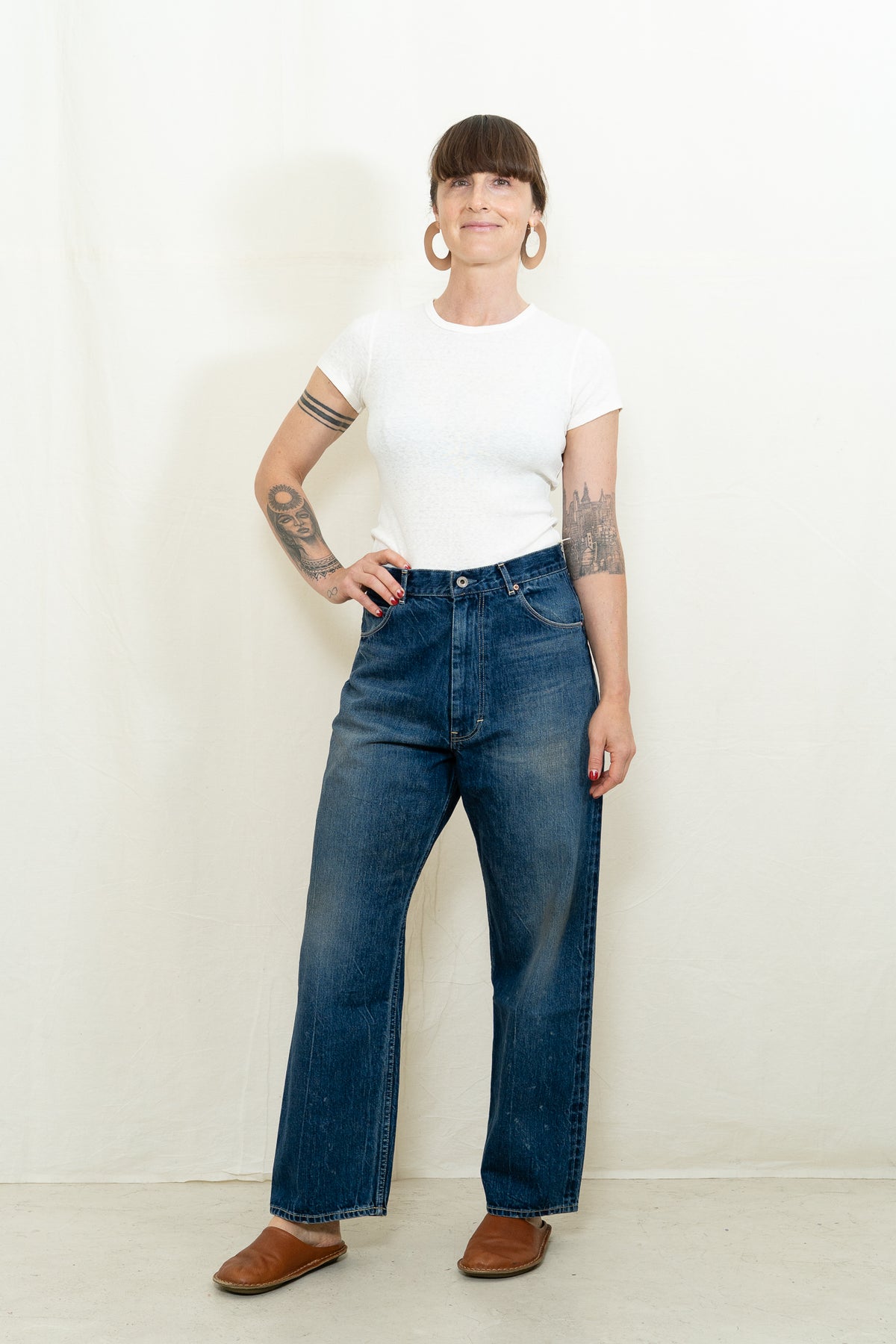 Chimala Denim Ranch Pants in Dark Wash