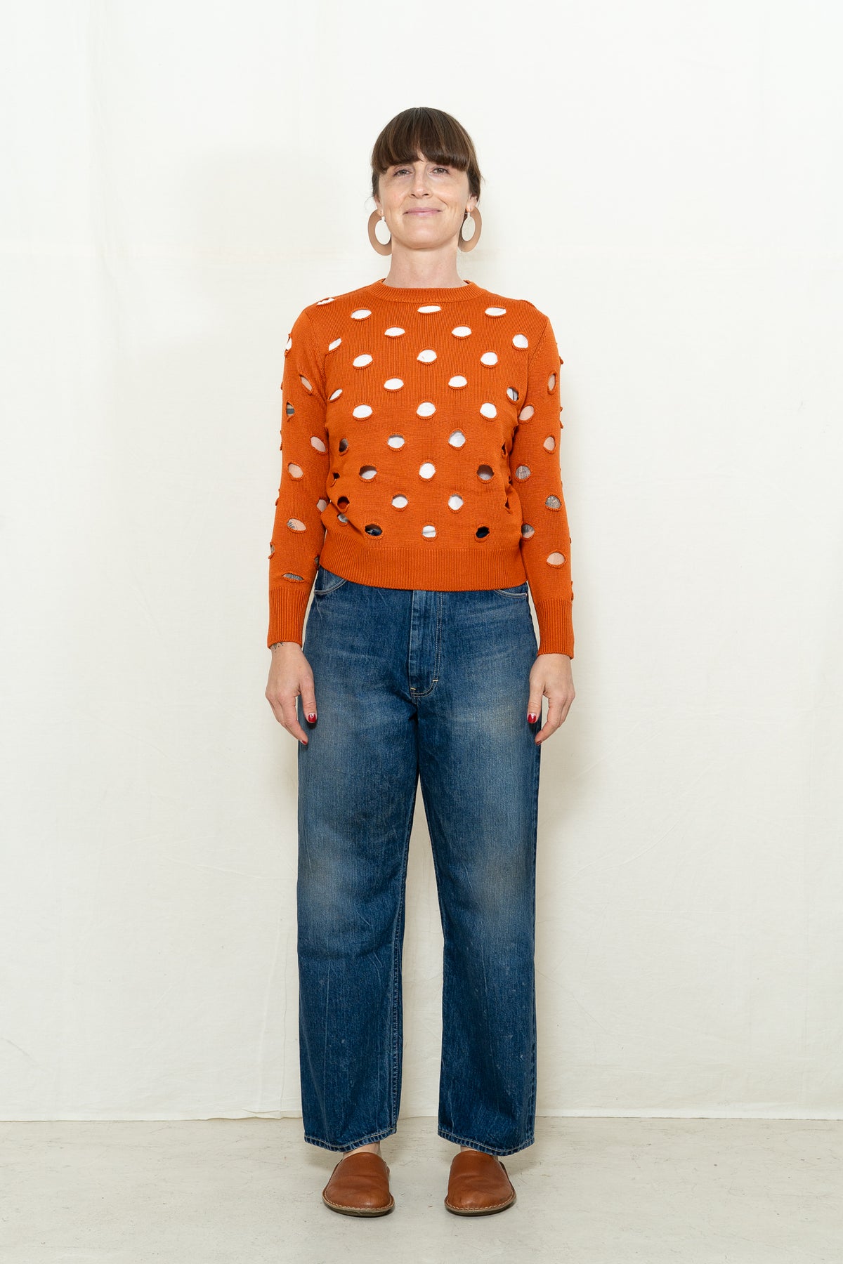 DEGEN Bind Off Crewneck Sweater in Koi