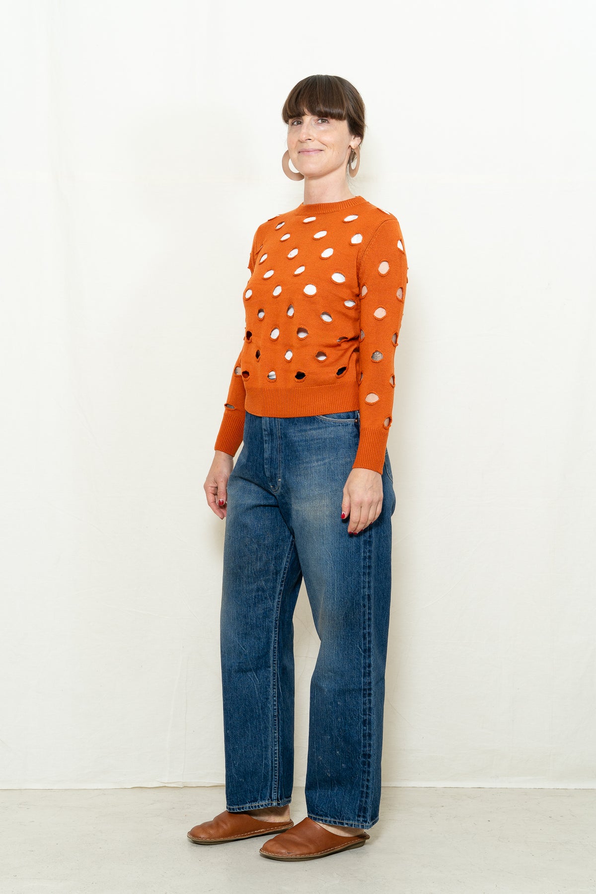 DEGEN Bind Off Crewneck Sweater in Koi