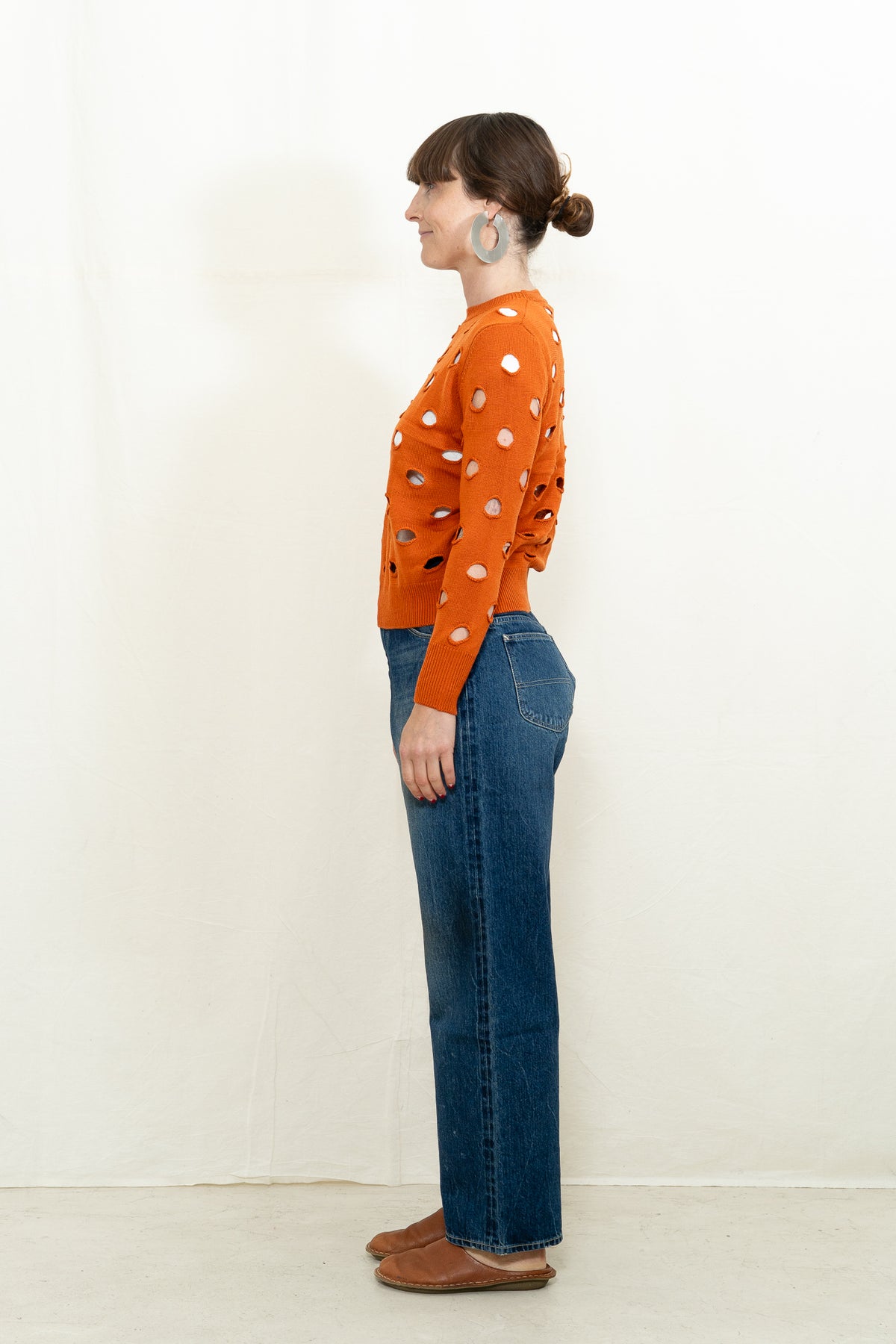 DEGEN Bind Off Crewneck Sweater in Koi