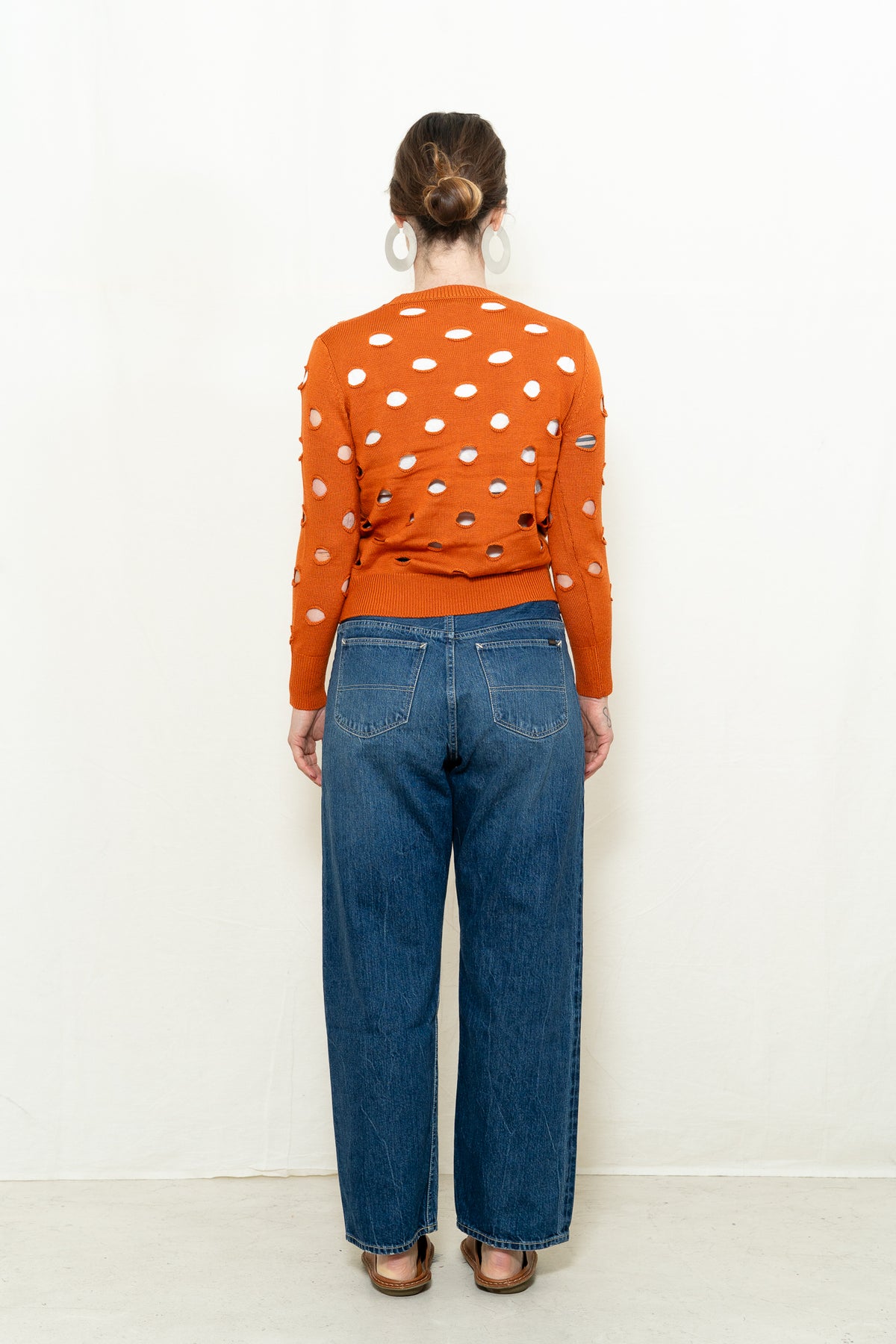 DEGEN Bind Off Crewneck Sweater in Koi