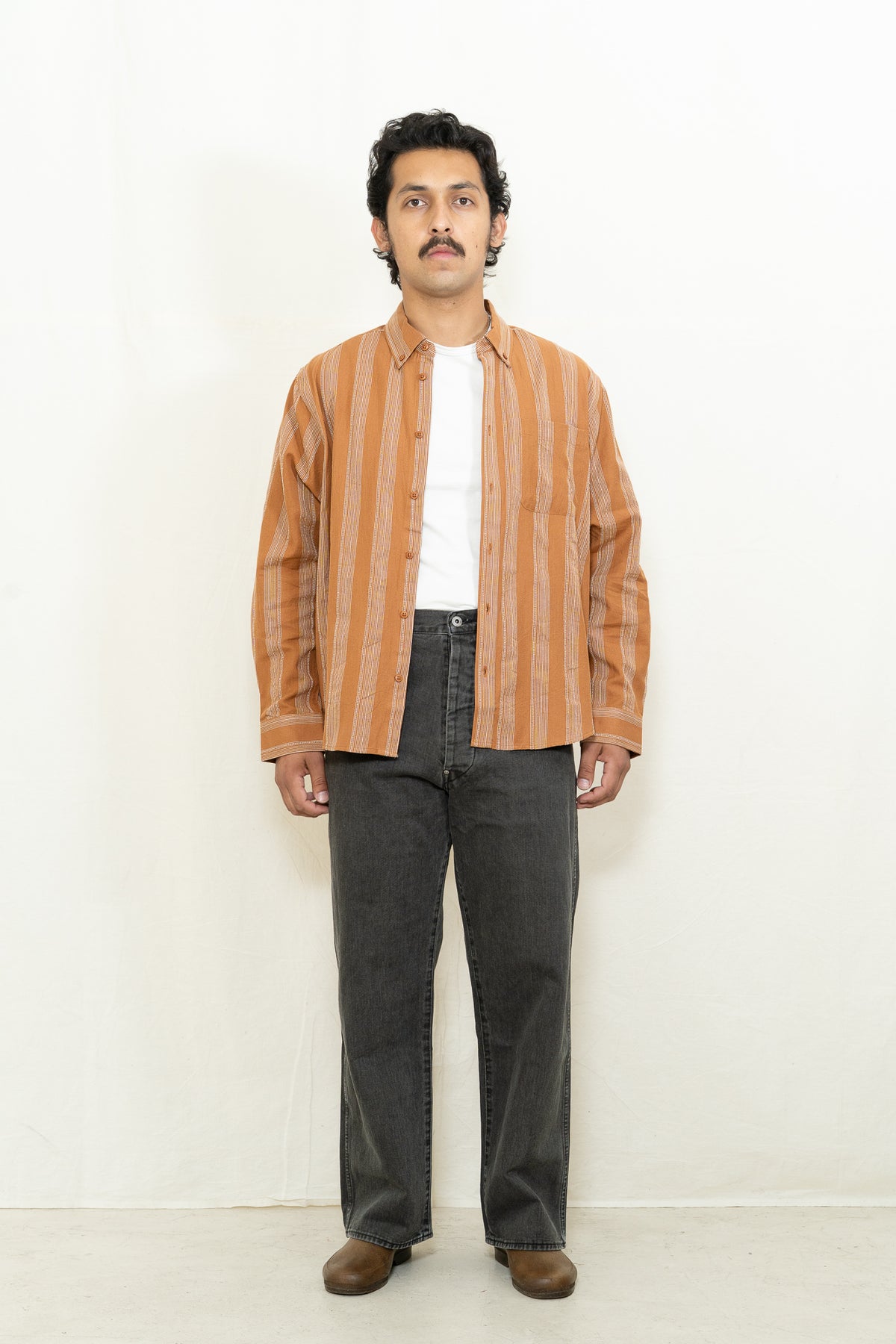 Far Afield Cornell Shirt in Asper Stripe