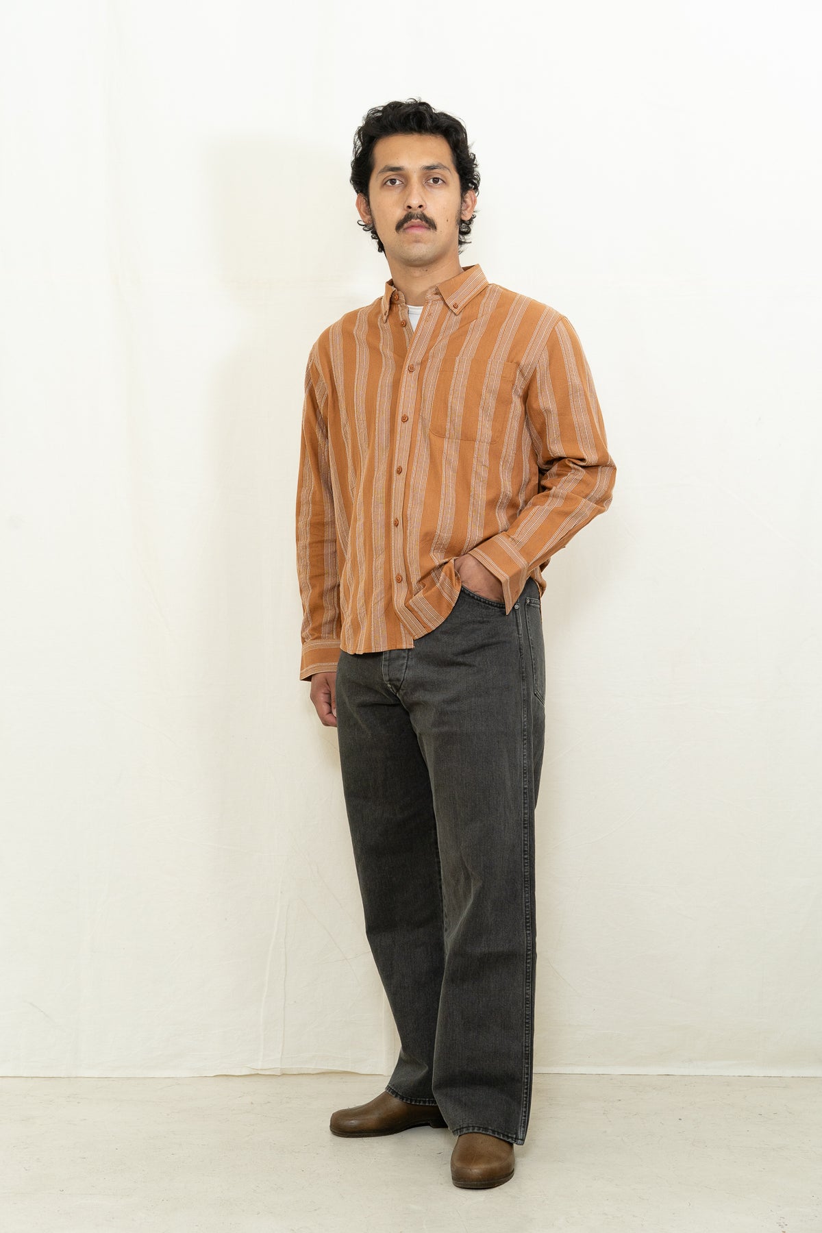 Far Afield Cornell Shirt in Asper Stripe