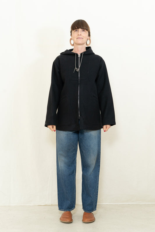 Chimala Double Melton Cadet Parka in Black