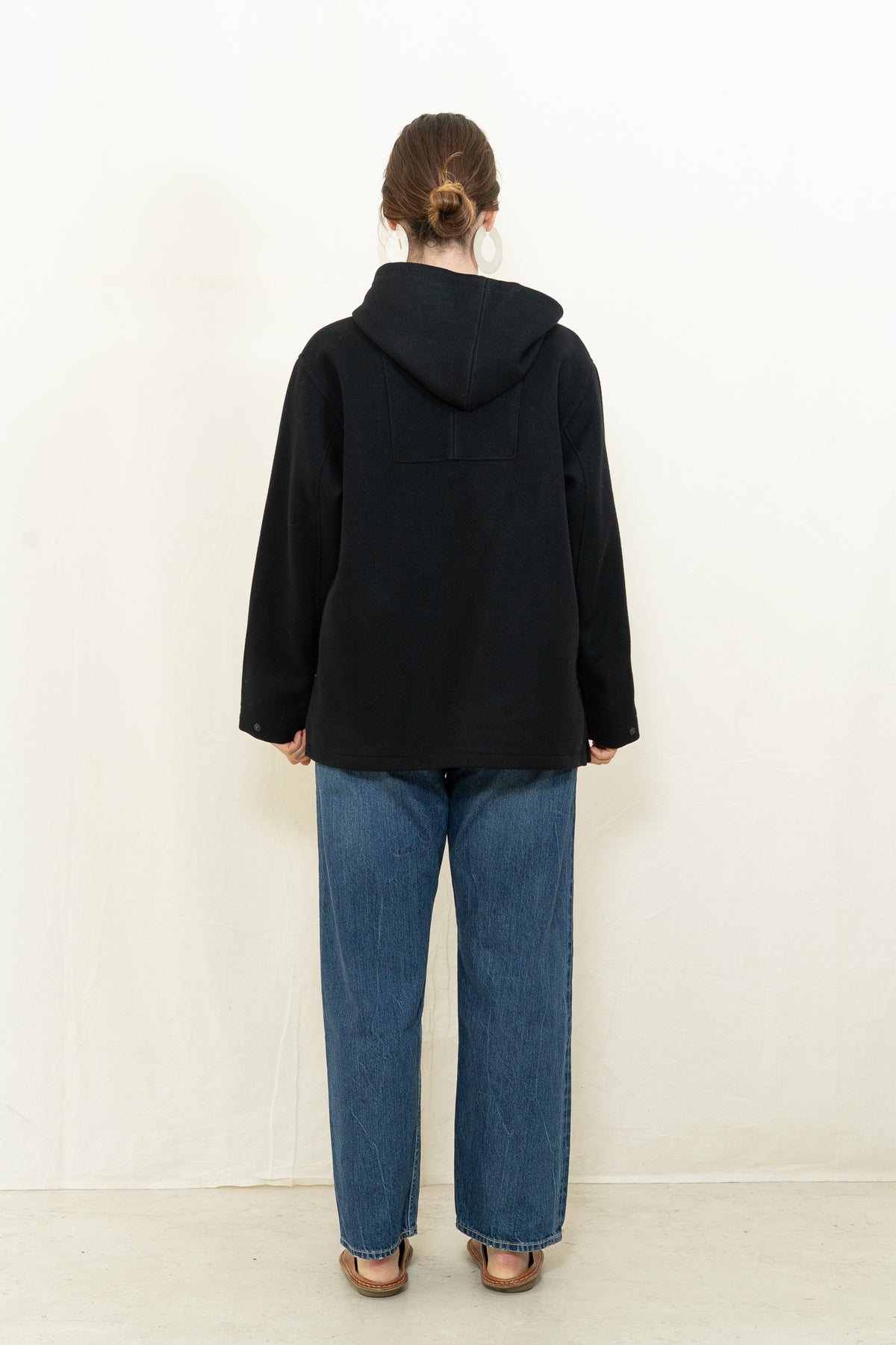 Chimala Double Melton Cadet Parka in Black