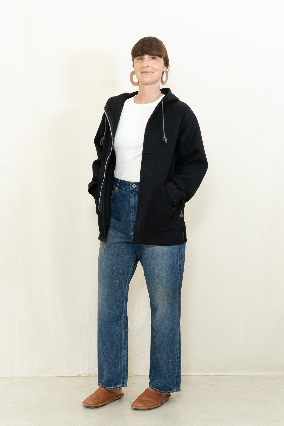 Chimala Double Melton Cadet Parka in Black