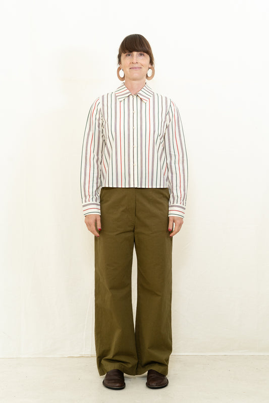 Thinking MU Multicolor Striped Duna Blouse