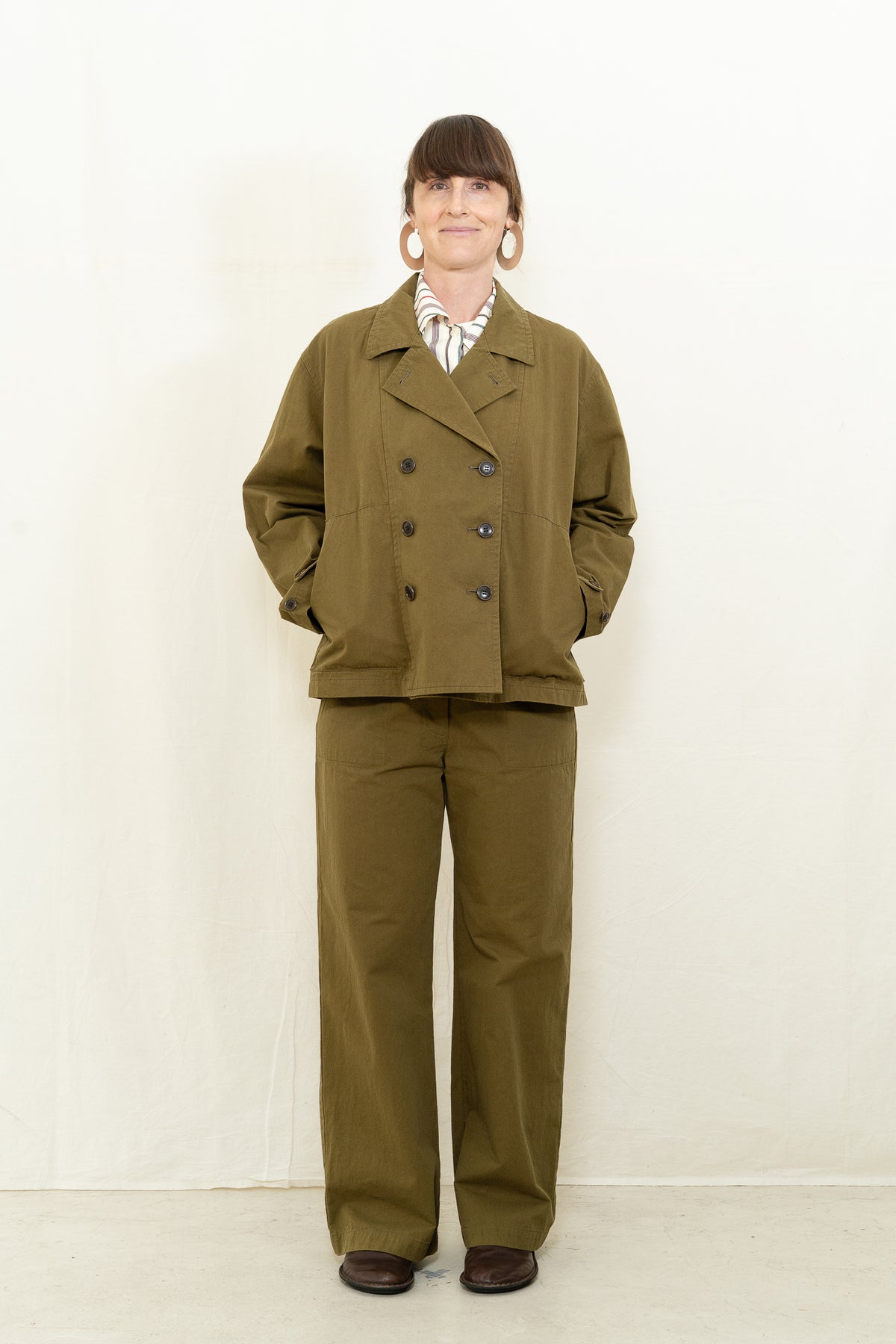 SARAHWEAR HD Twill Jacket in Khaki