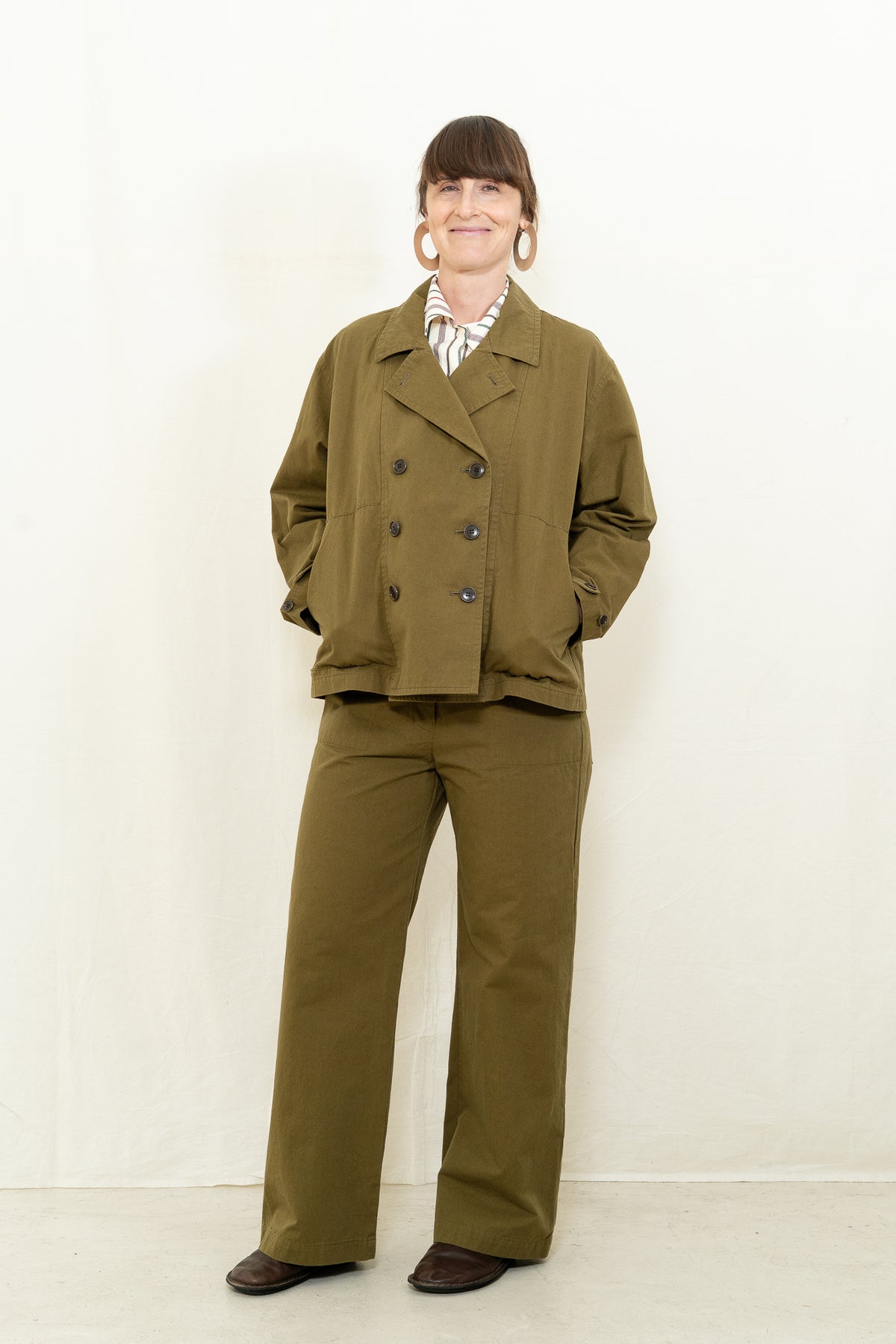 SARAHWEAR HD Twill Jacket in Khaki