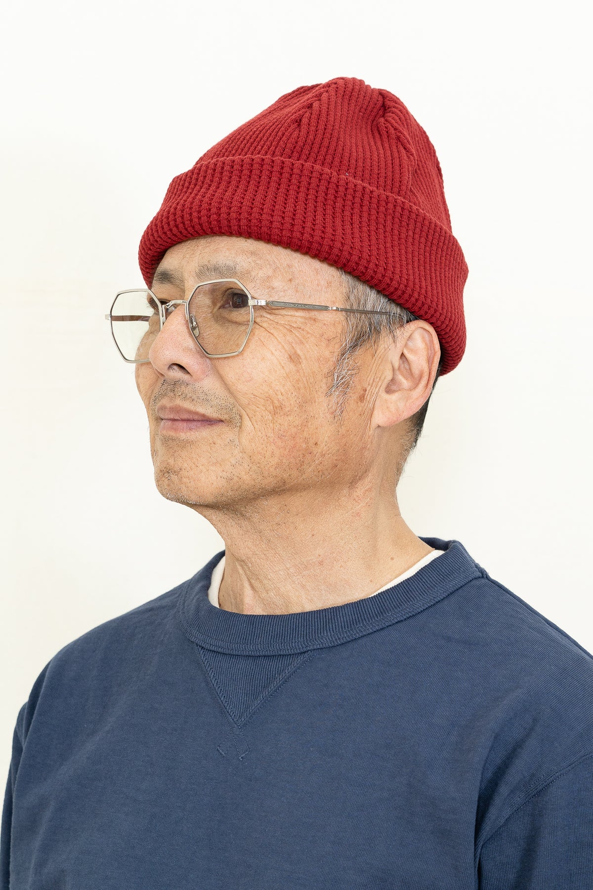 Jackman Waffle Knit Cap in Ketchup
