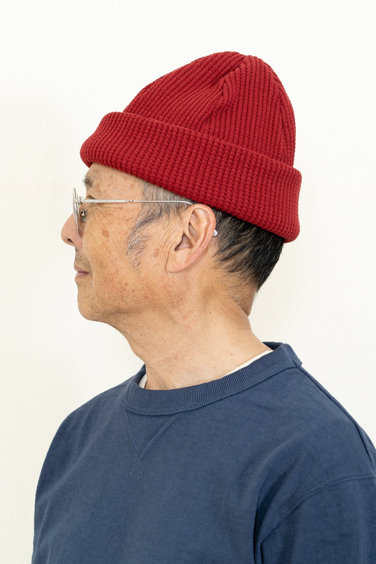 Jackman Waffle Knit Cap in Ketchup