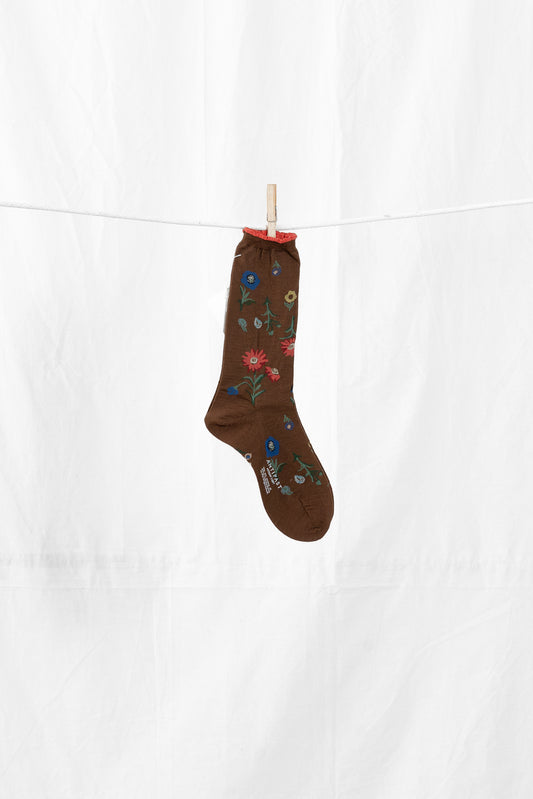 Antipast Poppy Women's Socks -Sepia